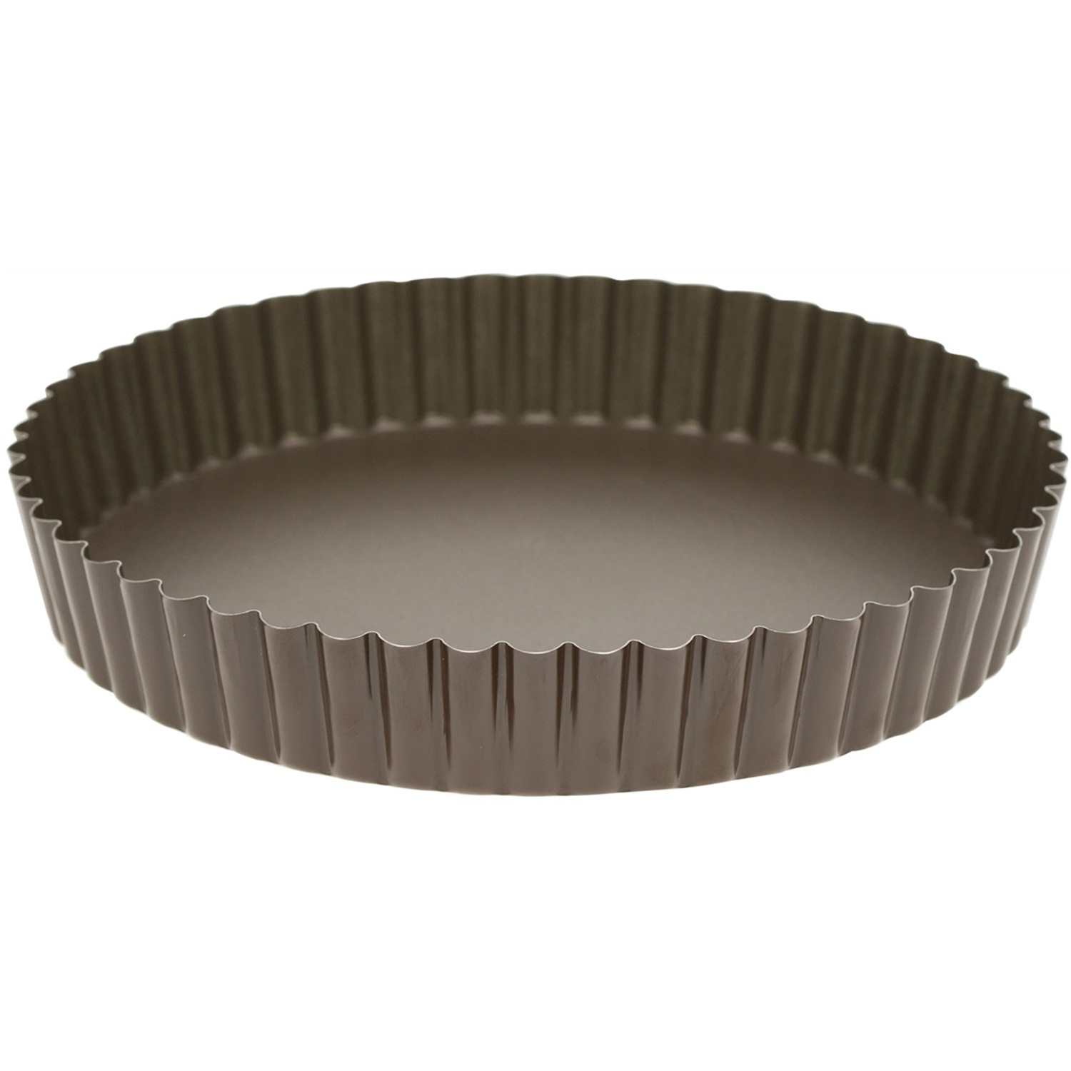 gobel tartelette en quichevorm hoog 22cm bruin staal