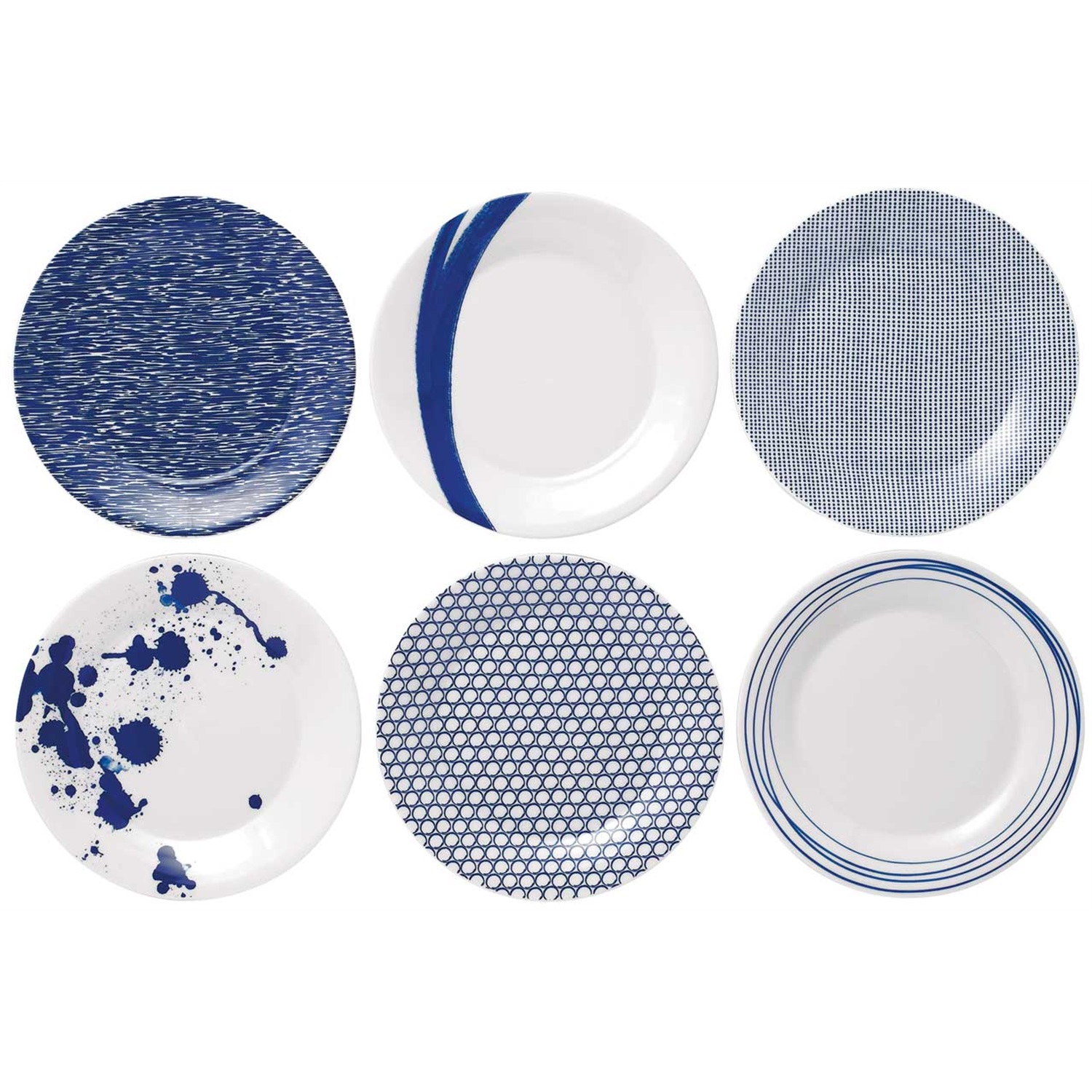 royal doulton pacific ontbijtbordenset 23cm 6 delig