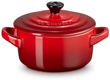 Le Creuset Mini Cocotte met Deksel, 14cm kersenrood