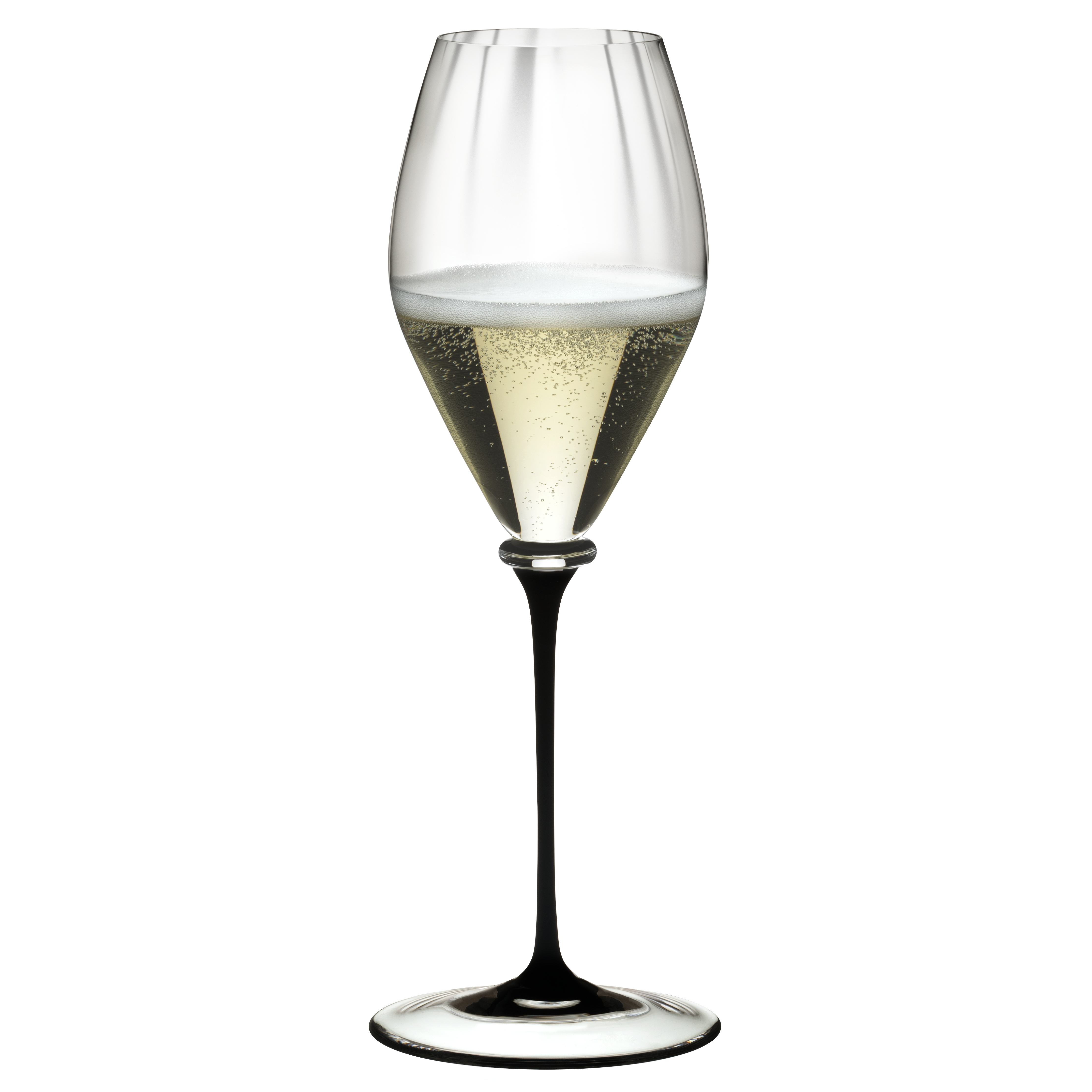 riedel fatto mano performance mondgeblazen champagneglas zwarte steel