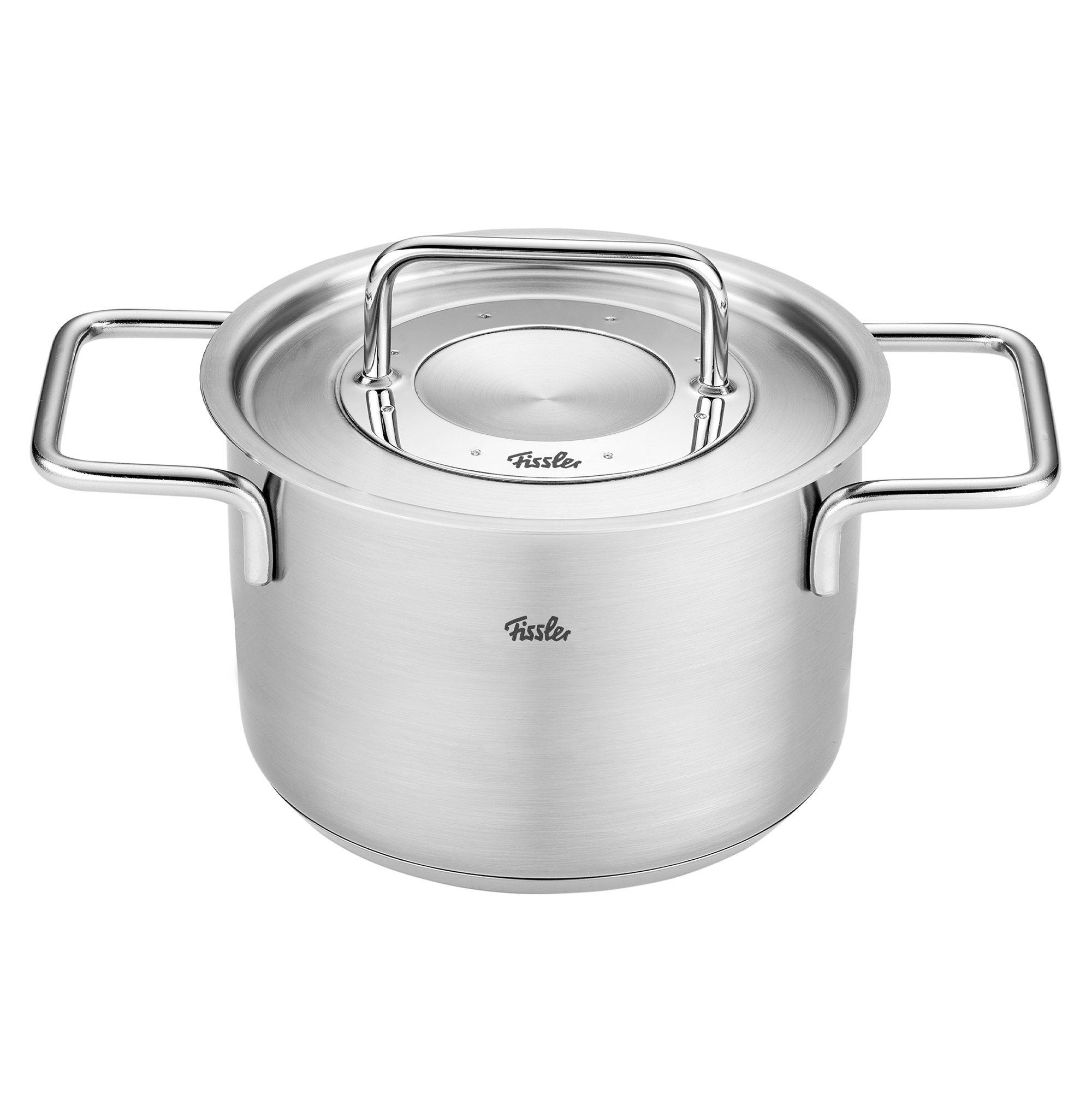 fissler pure collection kookpan met rvs deksel 16cm
