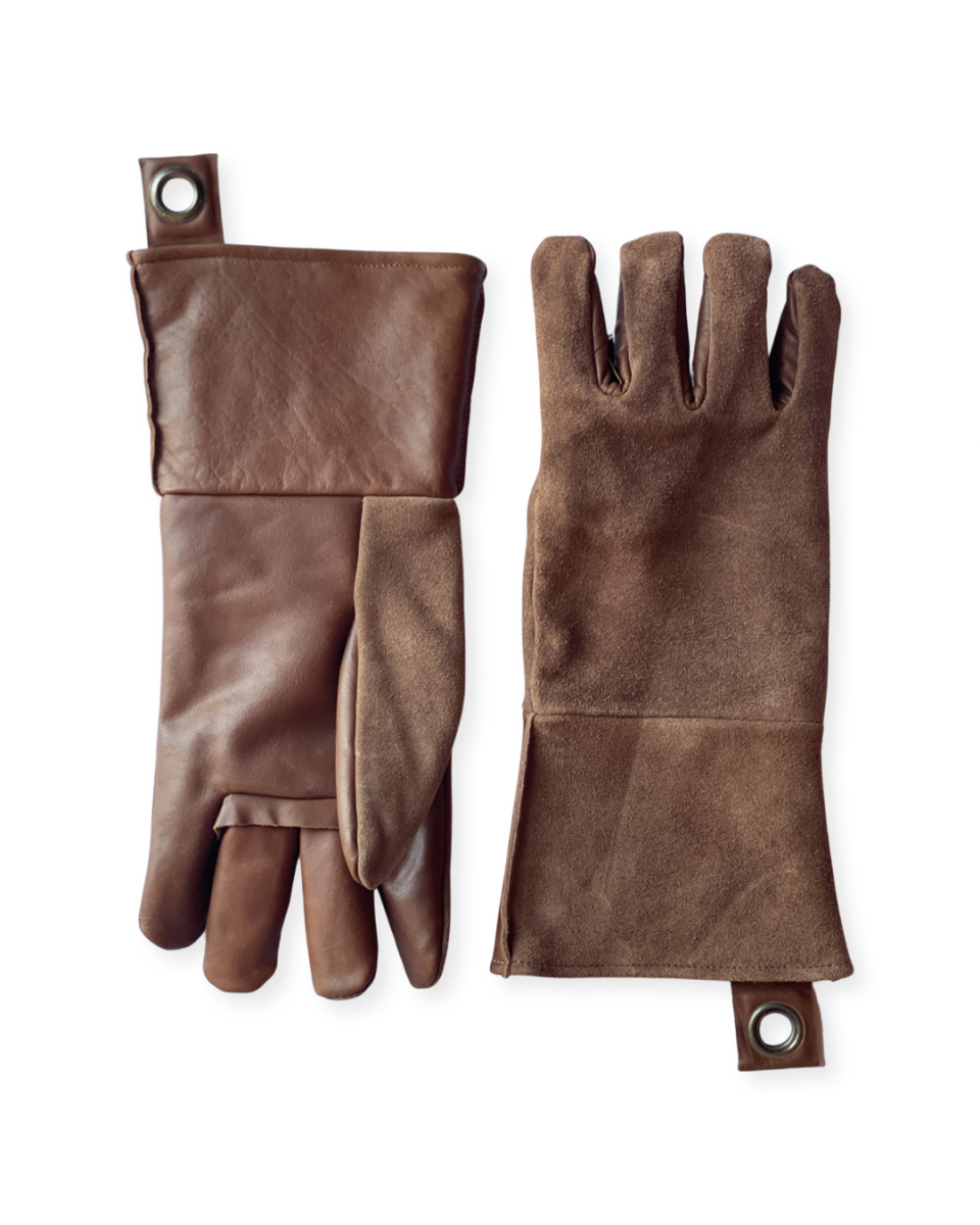 stuff design bbq handschoen bruin set van 2