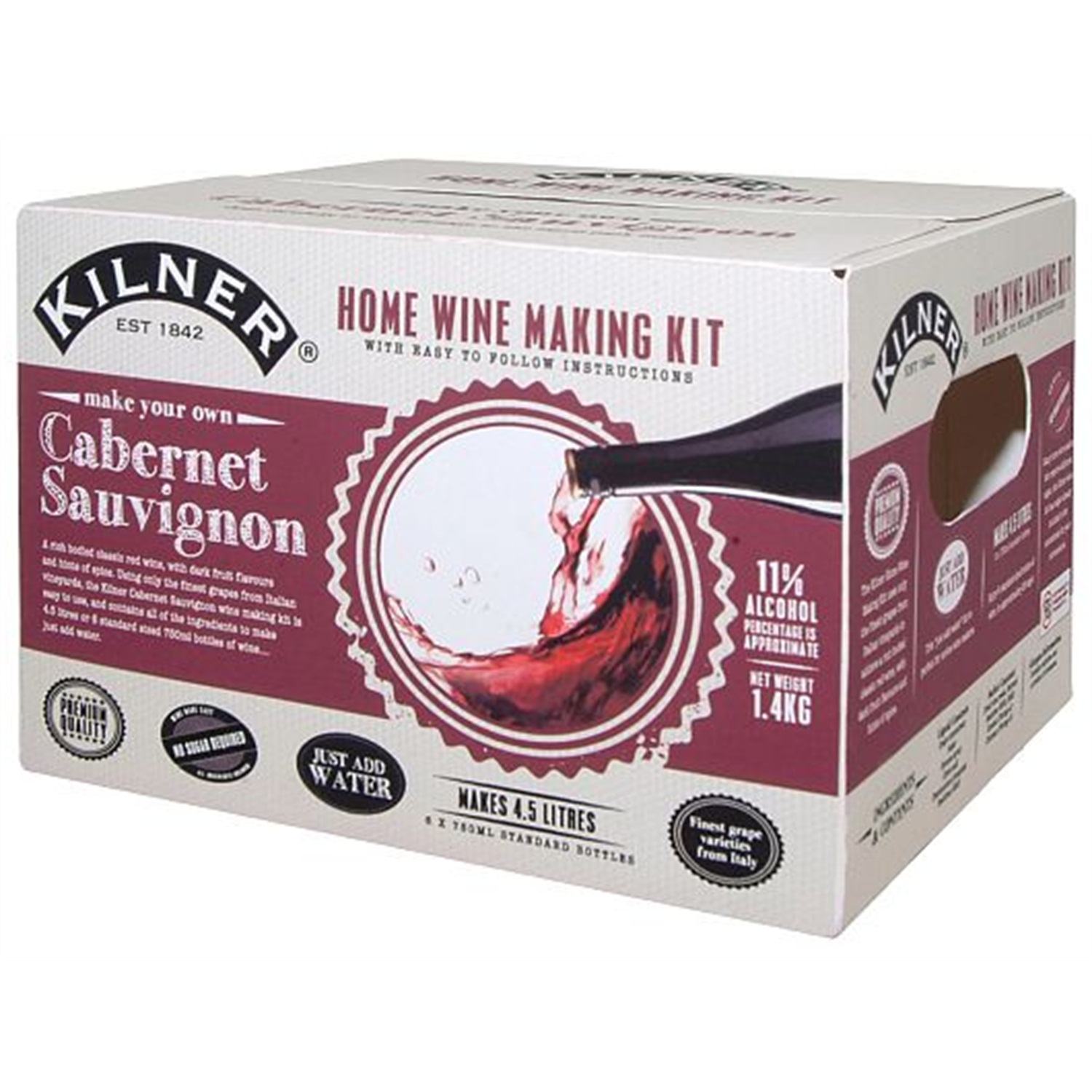 kilner complete cabernet sauvignon wijnmaakset