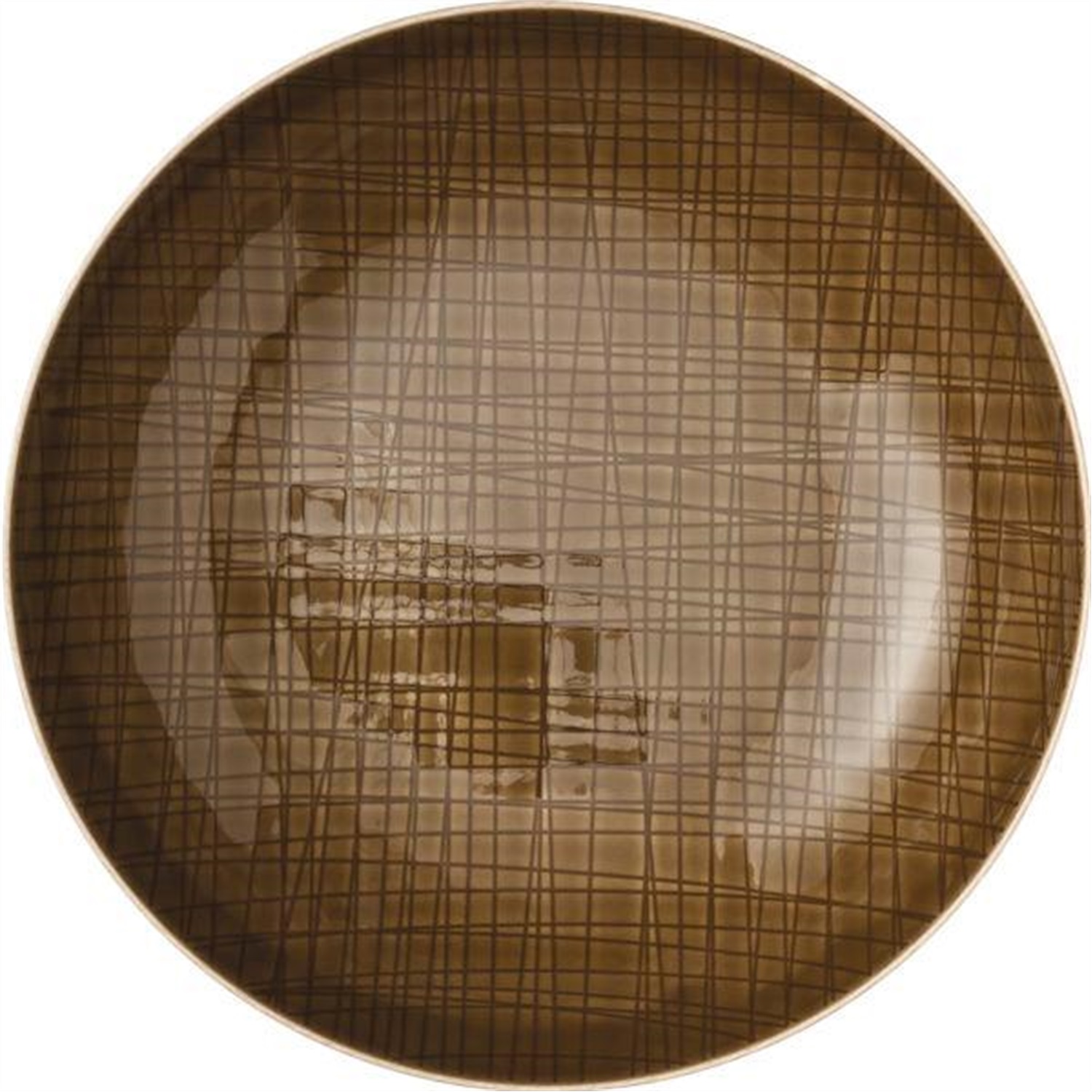 rosenthal-mesh-diep-bord-21cm-walnut