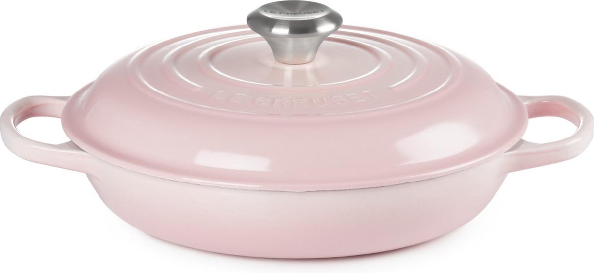 le-creuset-signature-campagnard-braadpan-30cm-shell-pink