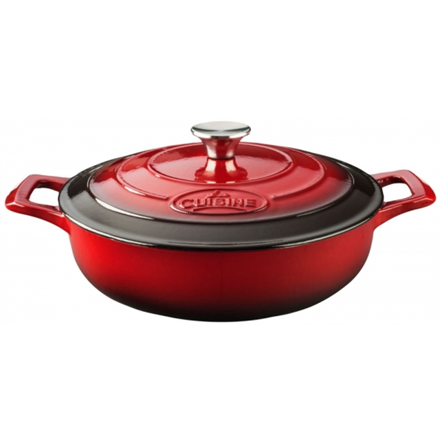 la-cuisine-pro-braadpan-laag-28cm-rood