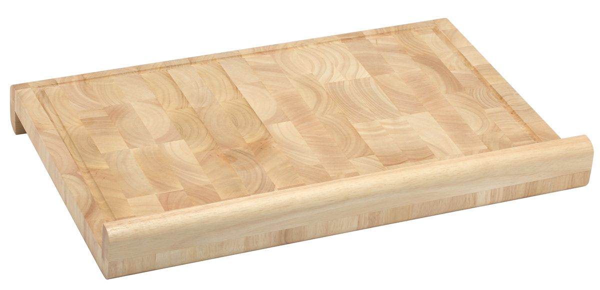 zassenhaus snijplank met aanslagranden 60x40cm rubberhout