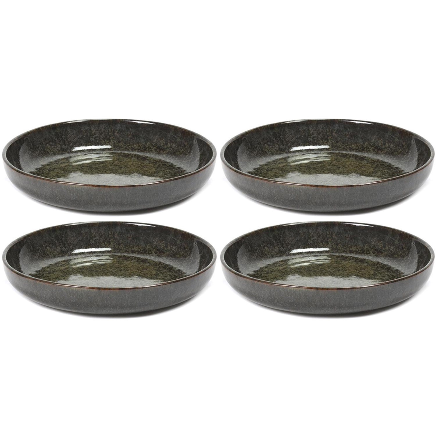 serax surface bord diep b5116227 23cm indi grey 4 stuks