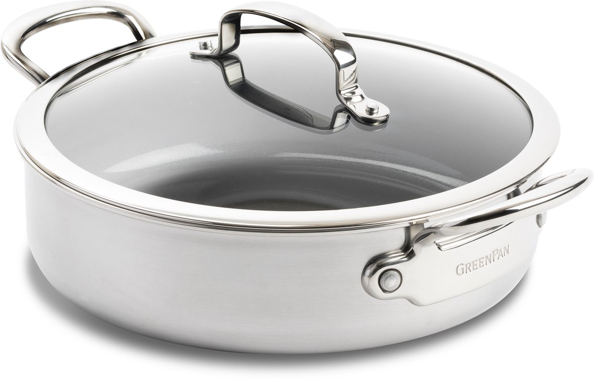 greenpan-premiere-hapjespan-met-glasdeksel-26cm