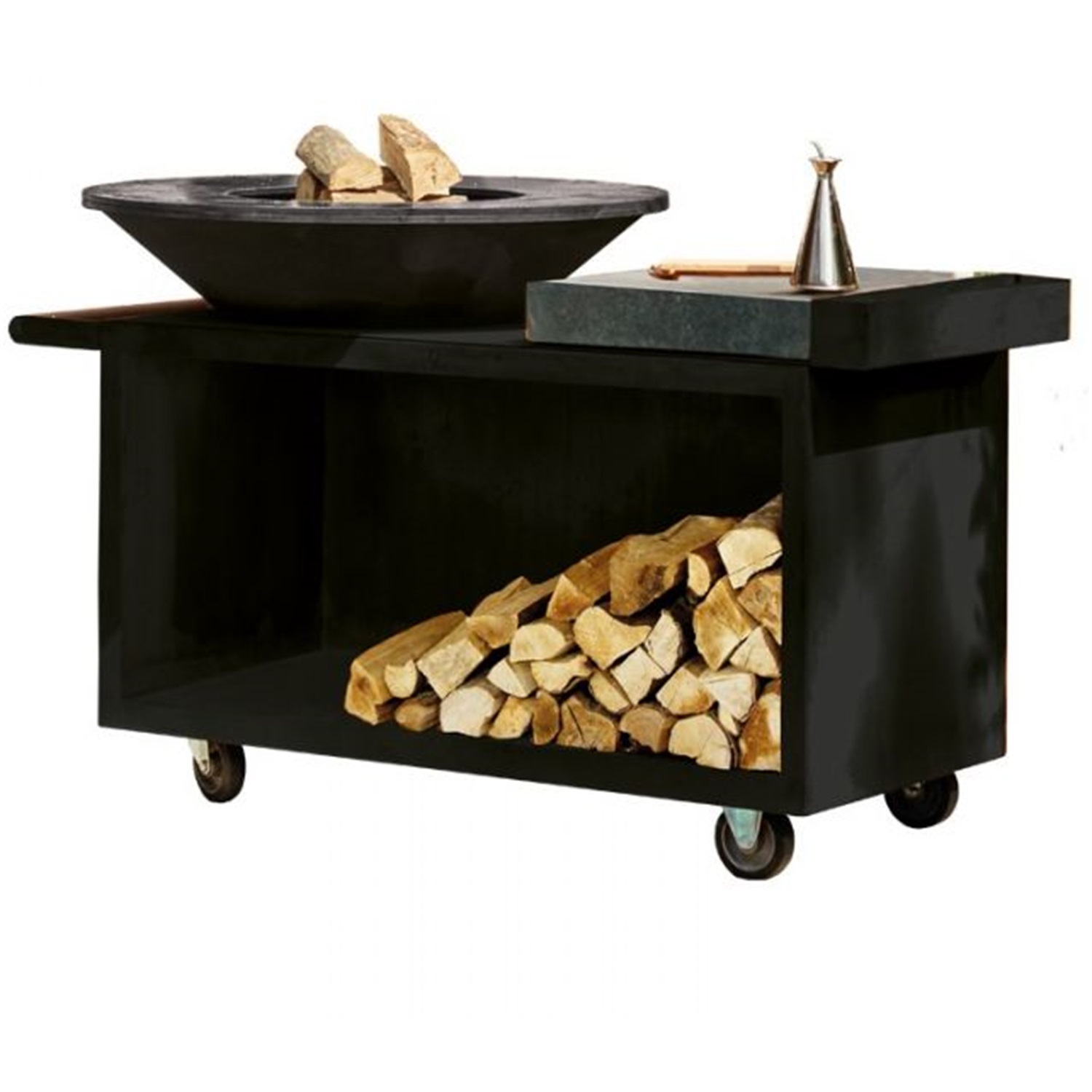 ofyr island pro black 100 100 vuurschaalwerkblad antraciet