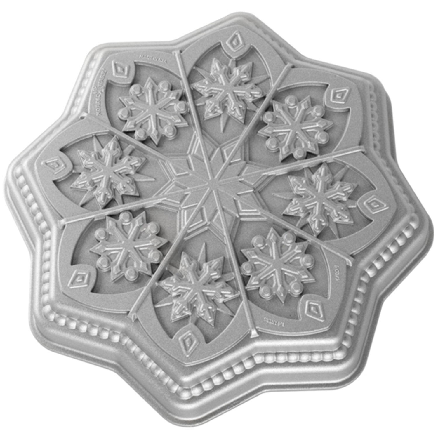 nordic ware sweet snowflakes shortbread bakvorm 265cm zilver