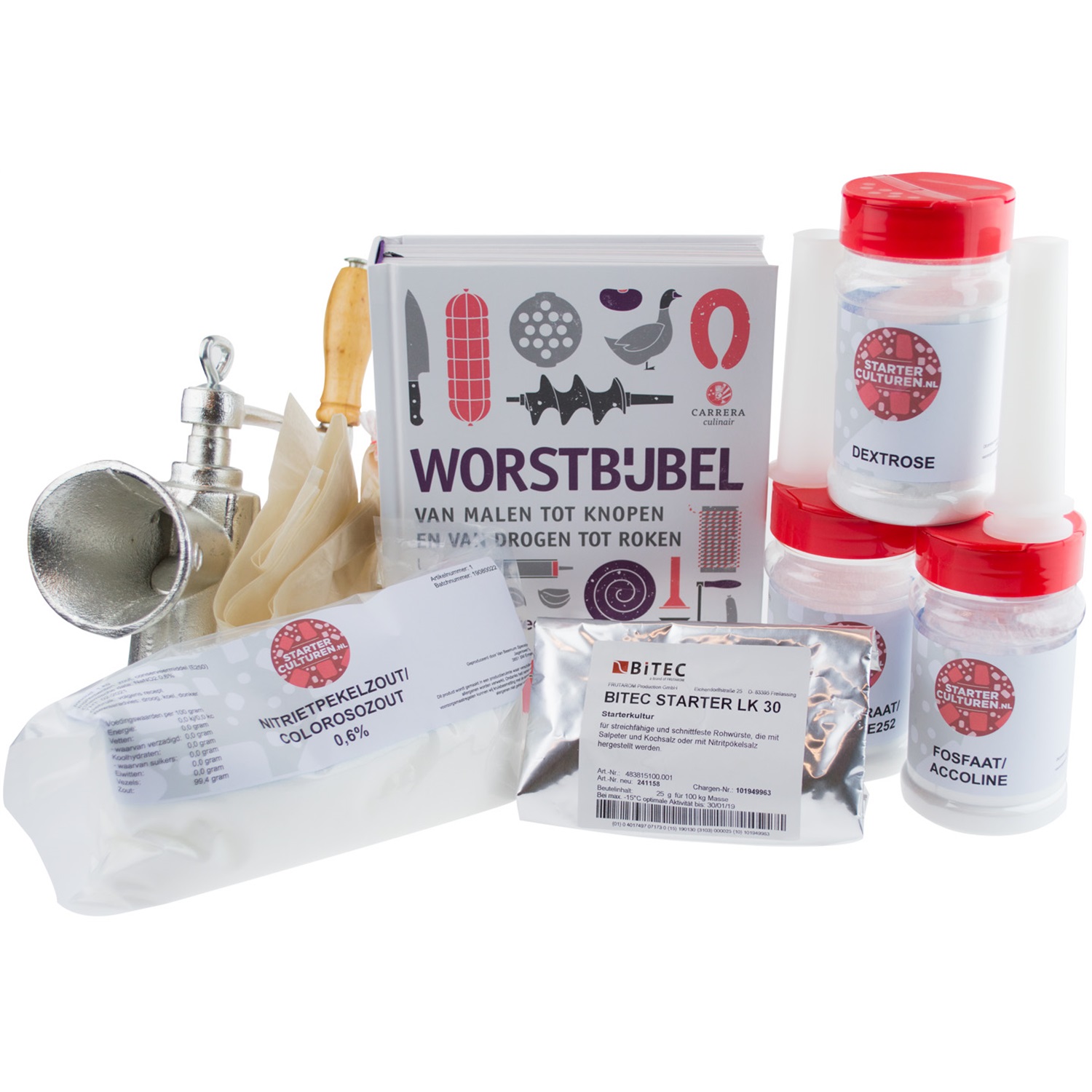 kookpunt wateetons het complete droge worstpakket