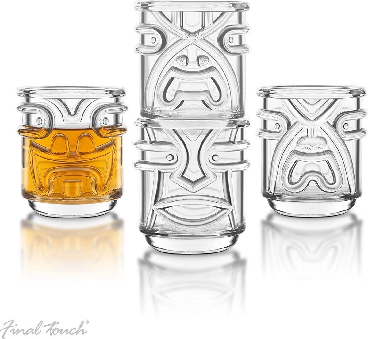 final touch tiki tumbler clear 4st