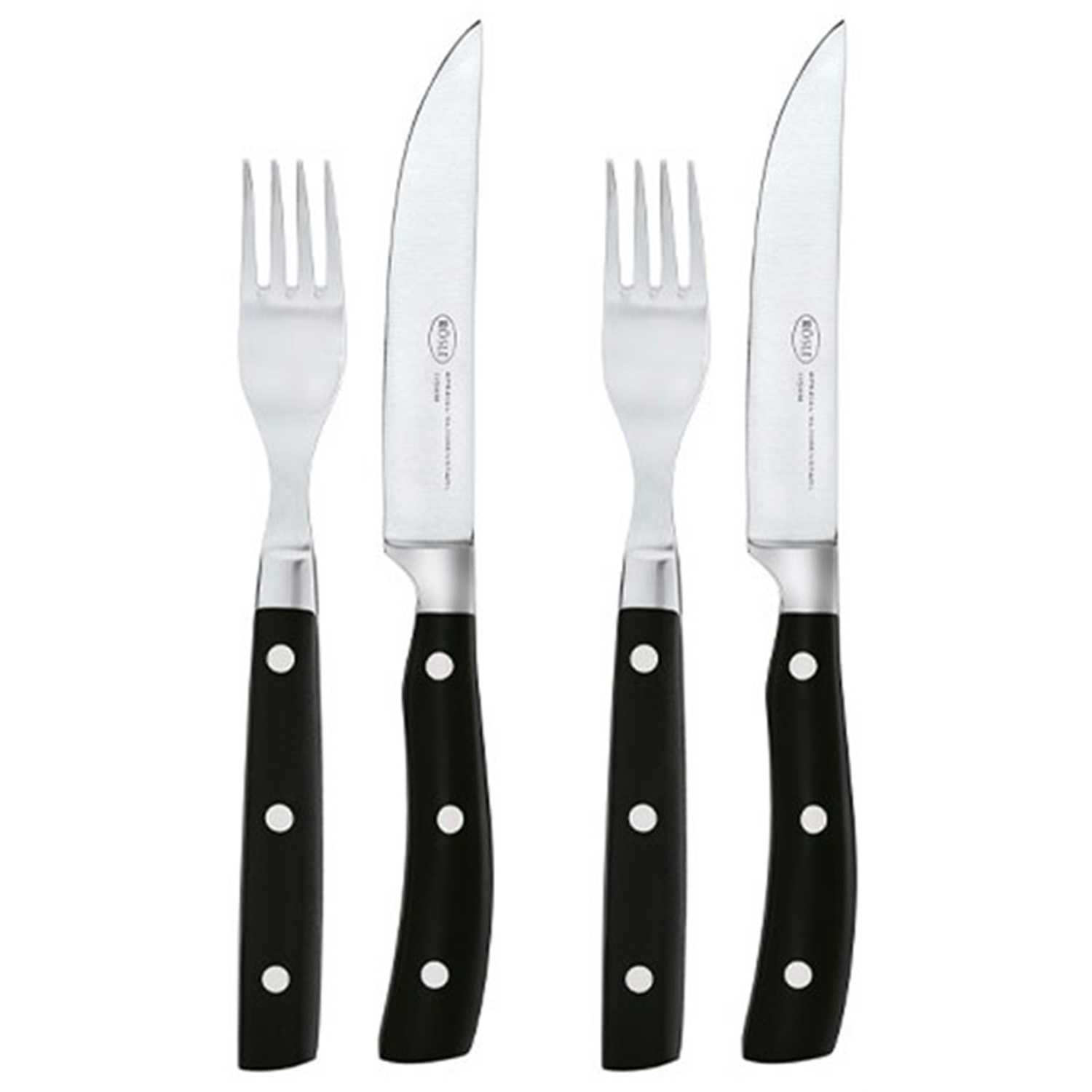 rosle-steakbestekset-4-delig-zwart
