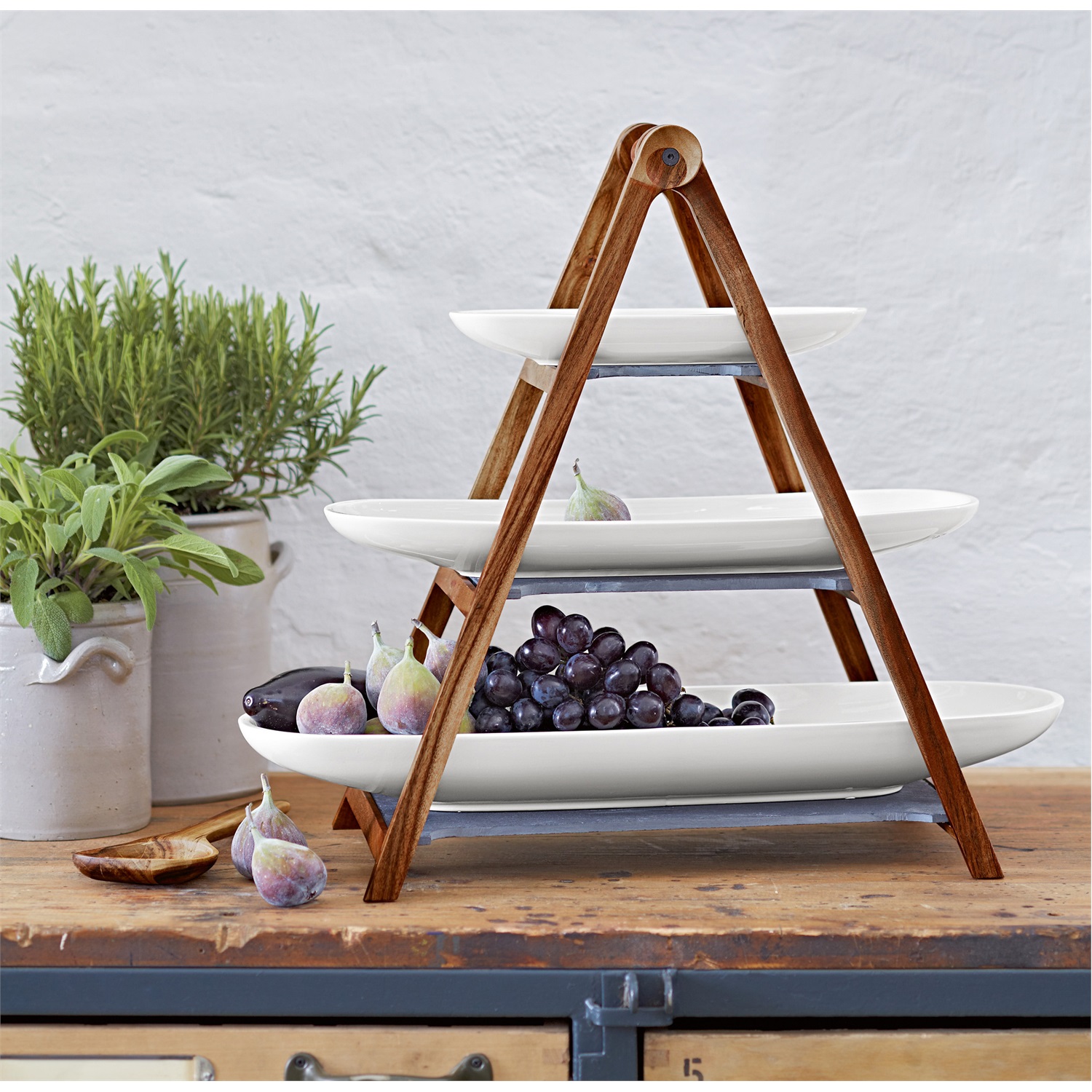 villeroy-boch-artesano-original-etagere-3-laags-acaciahoutleisteen