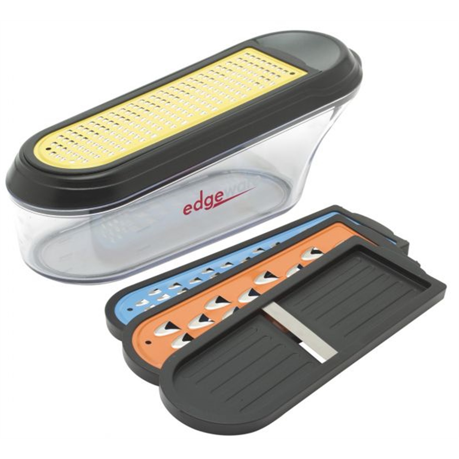 edgeware v etched container grater raspset 50403 5 delig