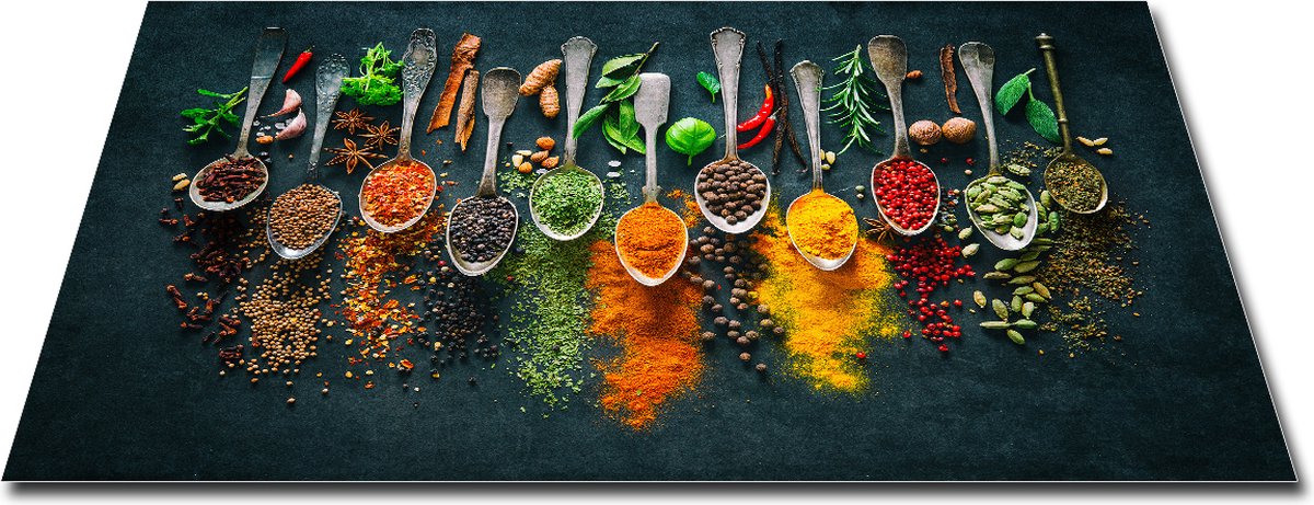 papillon inductiebeschermer 90x52cm specerijen op metalen lepel