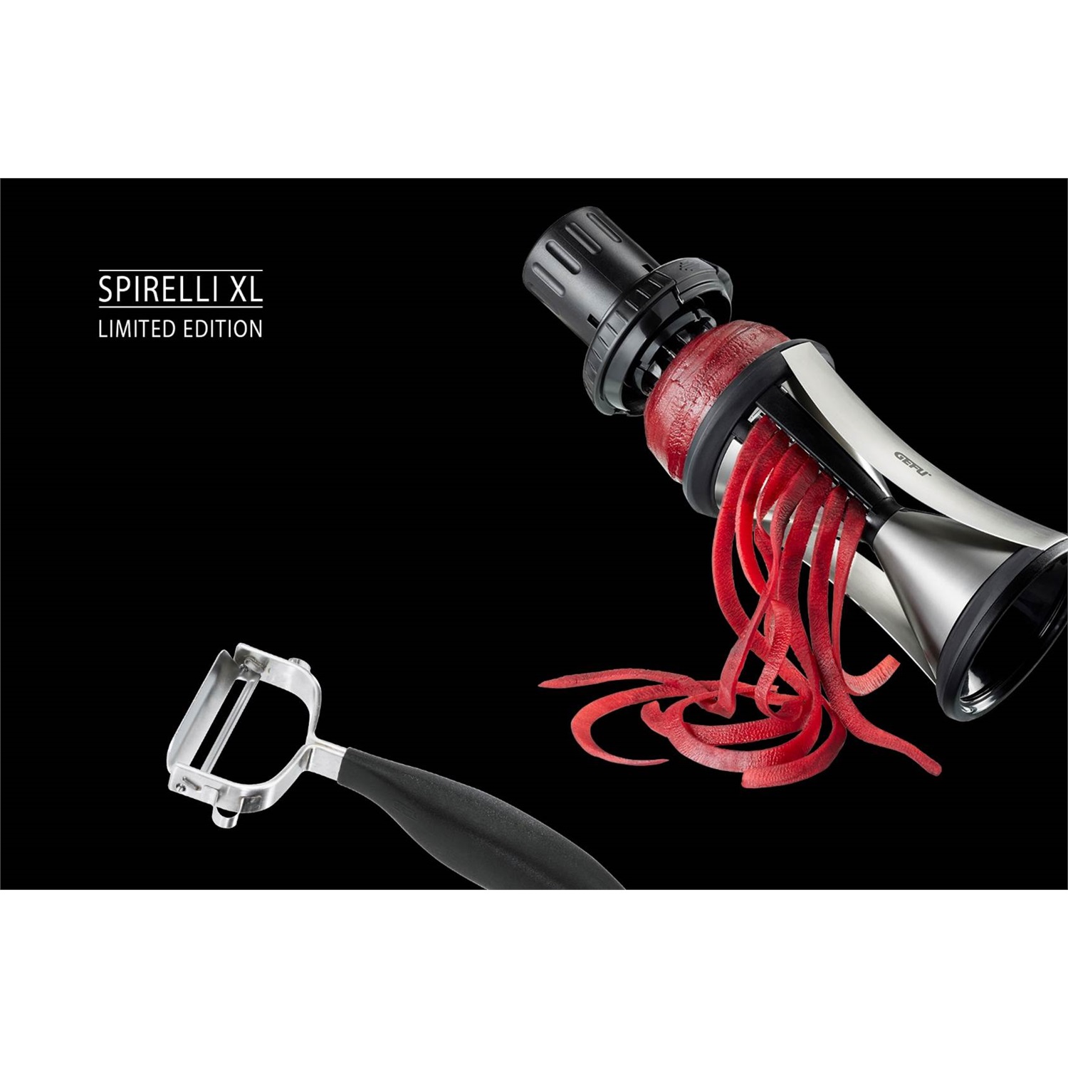 gefu-spirelli-xl-premium-spiraalsnijderset-zwart