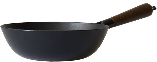 baf rustica pur wok met houten steel 28cm
