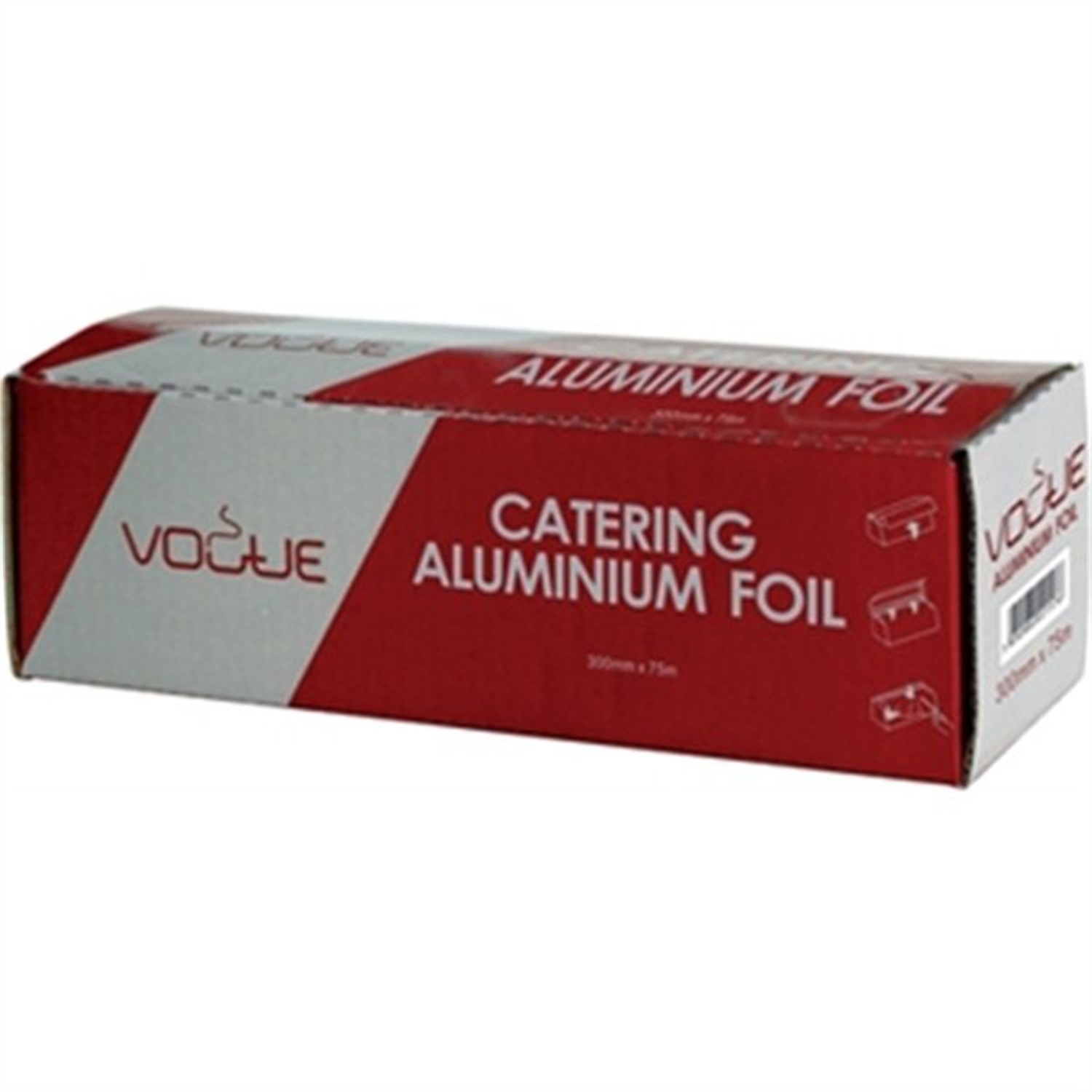 vogue catering aluminiumfolie cf353 45cm x 75m
