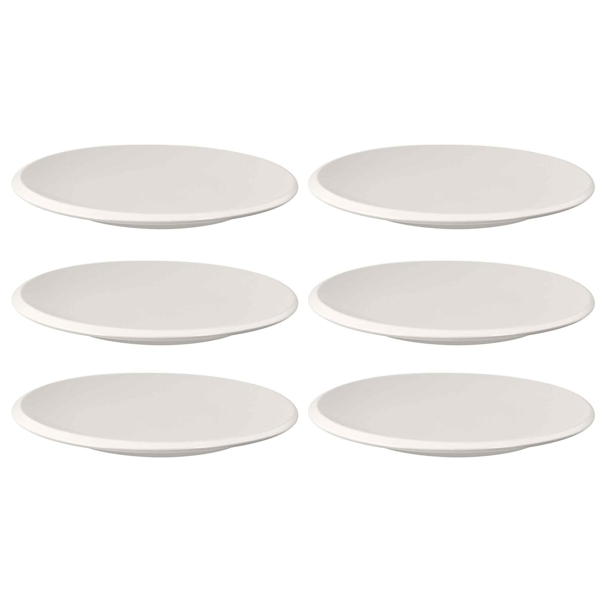 villeroy boch new moon ontbijtbord 24cm wit 6 stuks