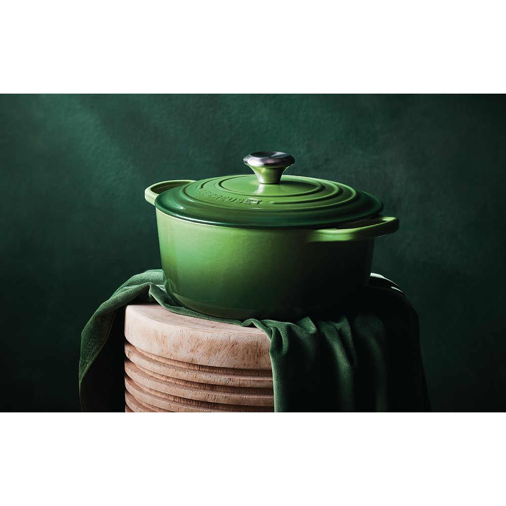 le-creuset-signature-campagnard-braadpan-30cm-bamboo-green