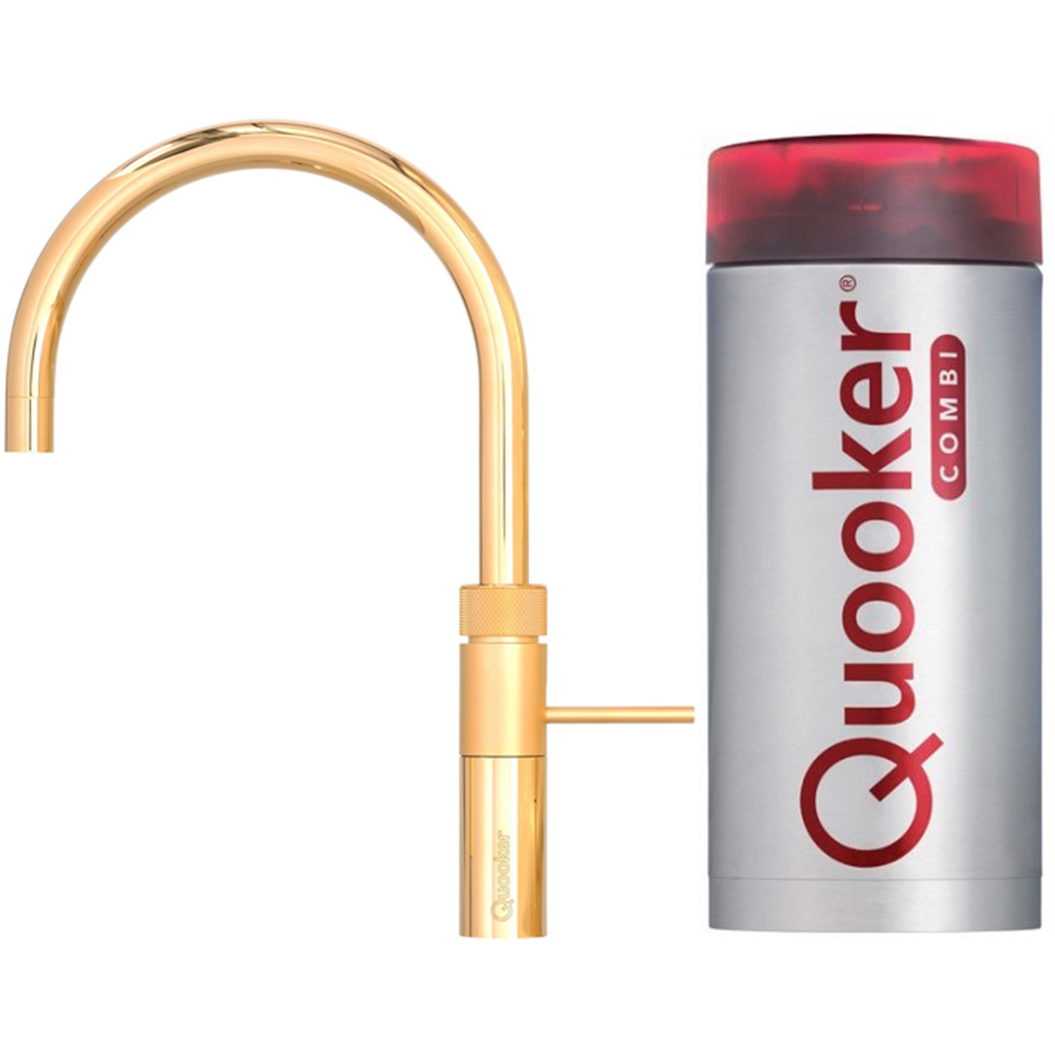 quooker fusion round limited edition kokendwaterkraan met combi reservoir 22frgld verguld