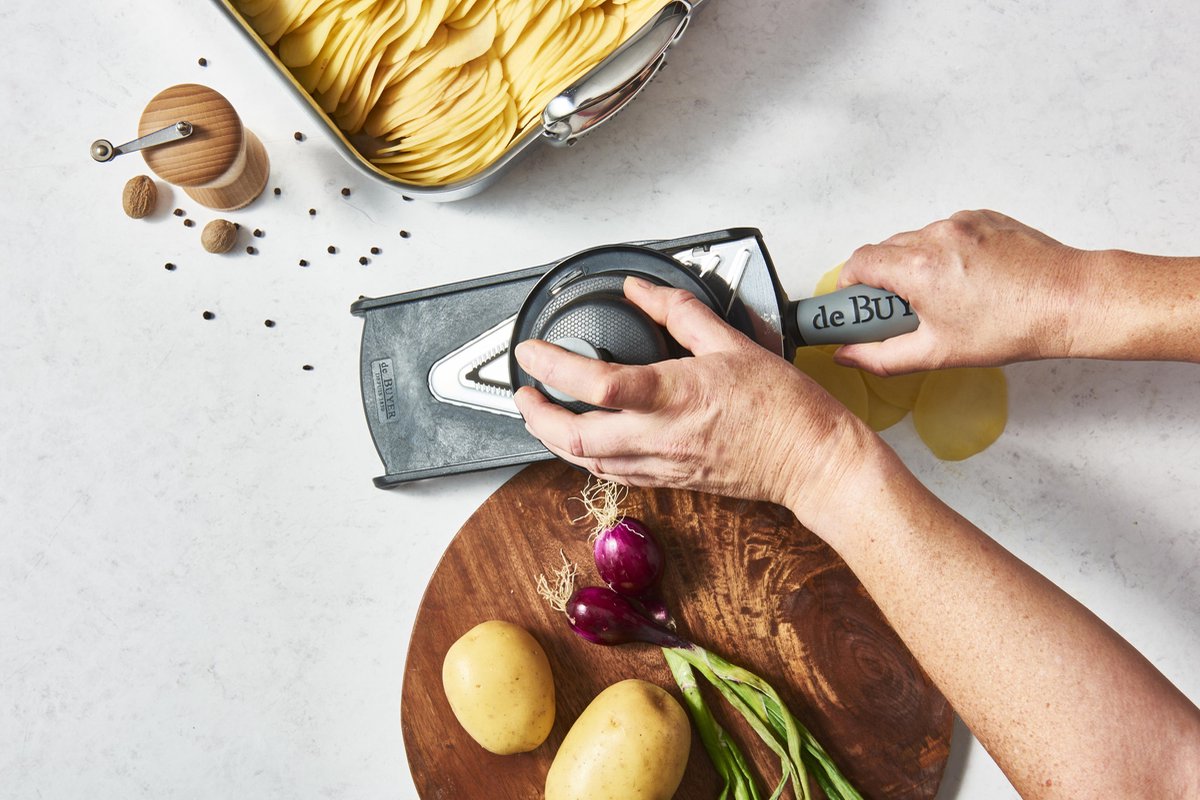 de-buyer-kobra-v-axis-mandoline-zwart