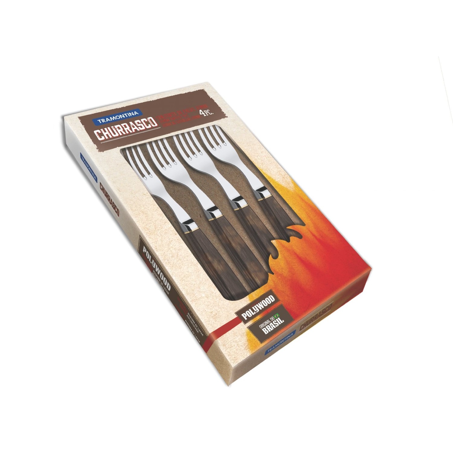 tramontina-churrasco-jumbo-gesmeed-steakvorkenset-4-delig-bruin