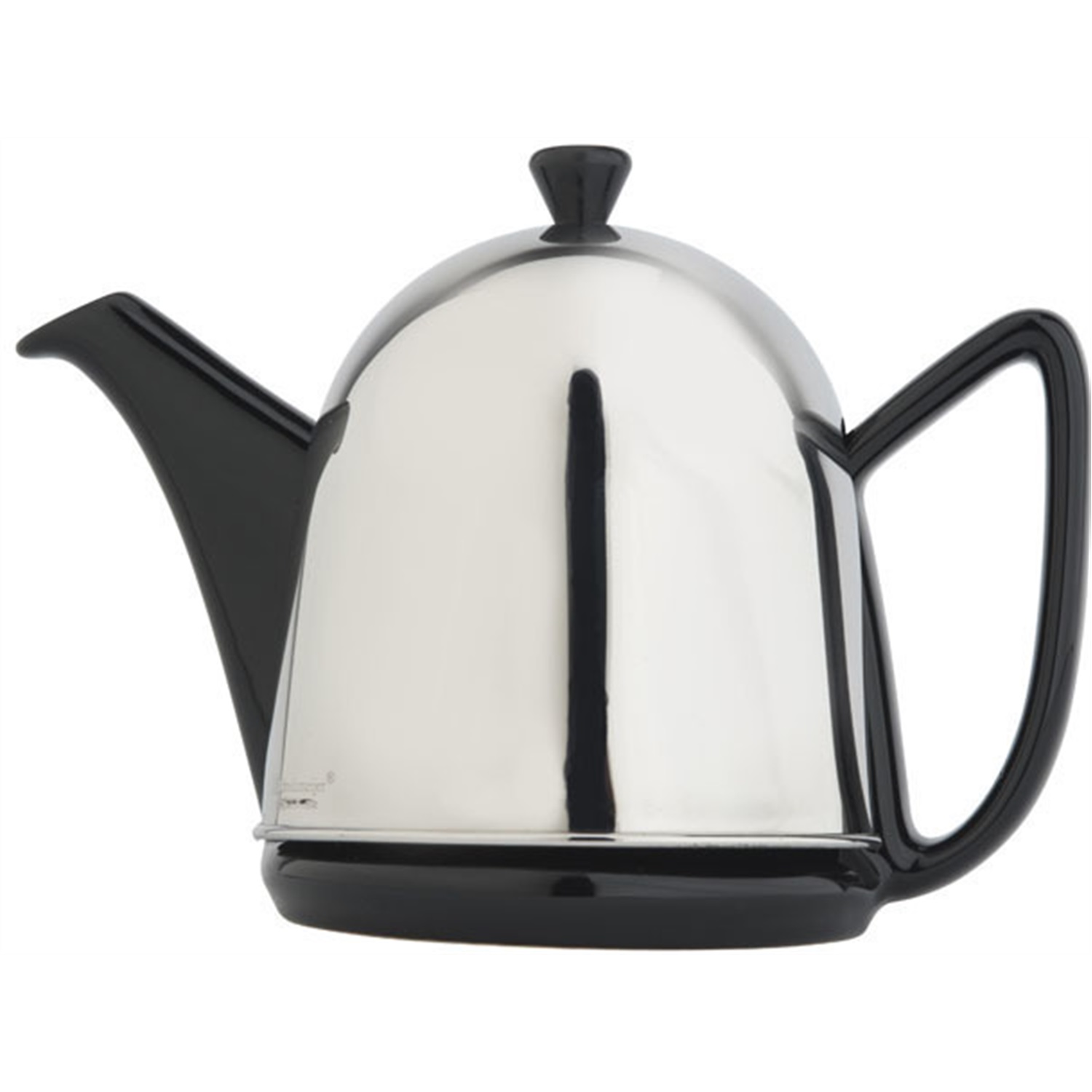 bredemeijer cosy manto theepot 06l zwart hoogglans rvs mantel