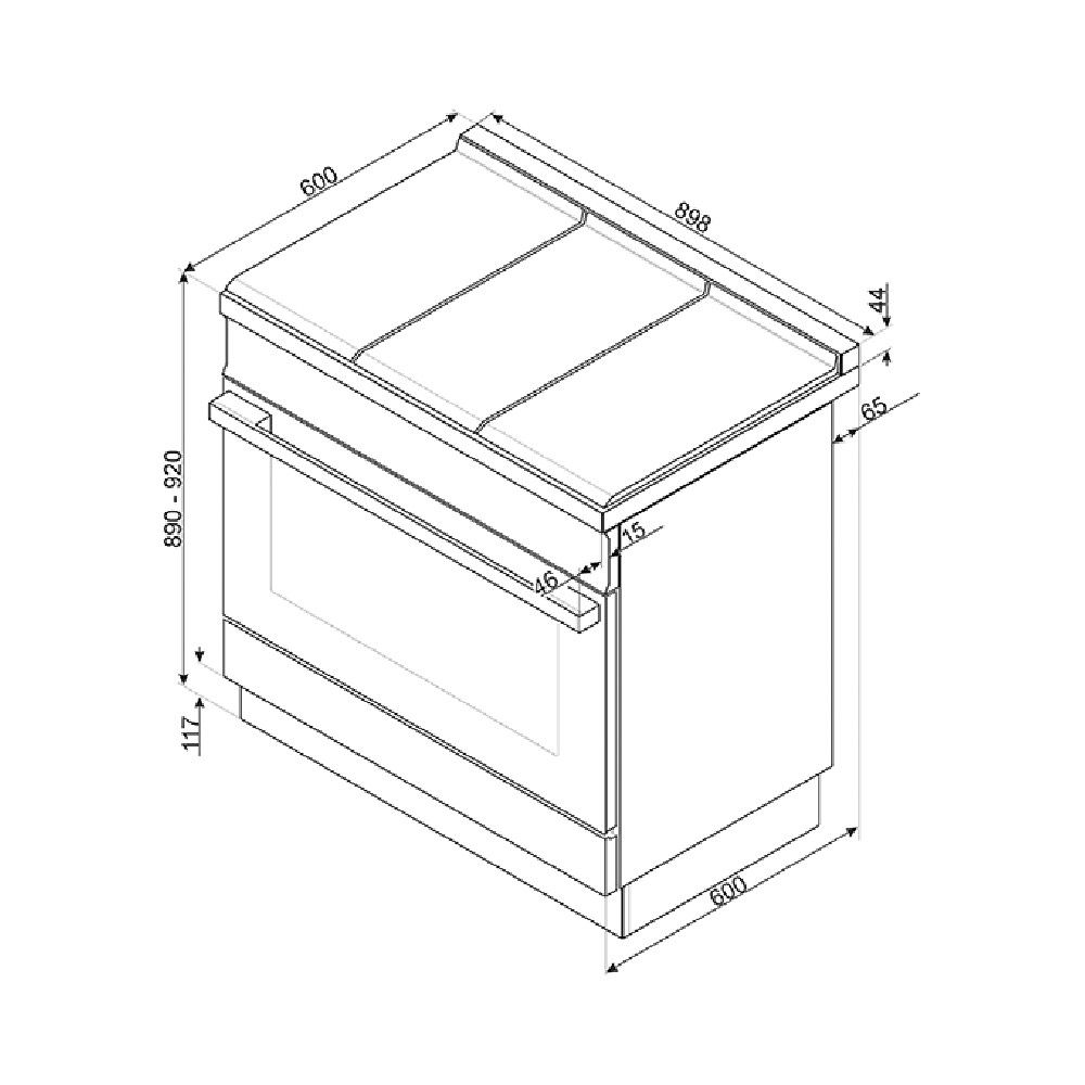 smeg-portofino-inductiefornuis-cpf9ipbl-90cm-zwart