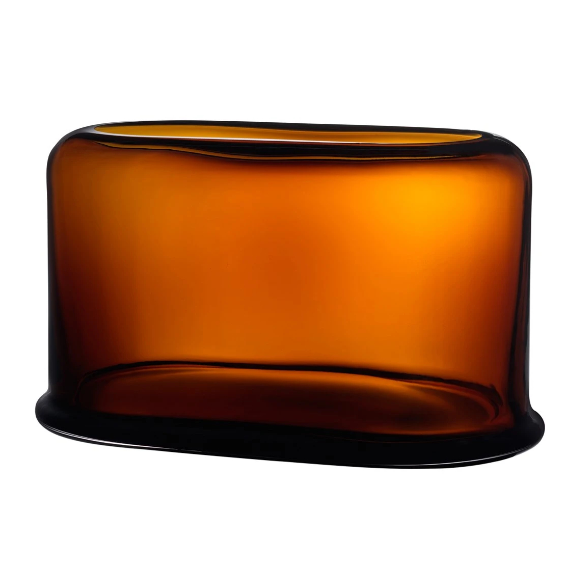 nude layers vaas breed 395x23cm amber geel