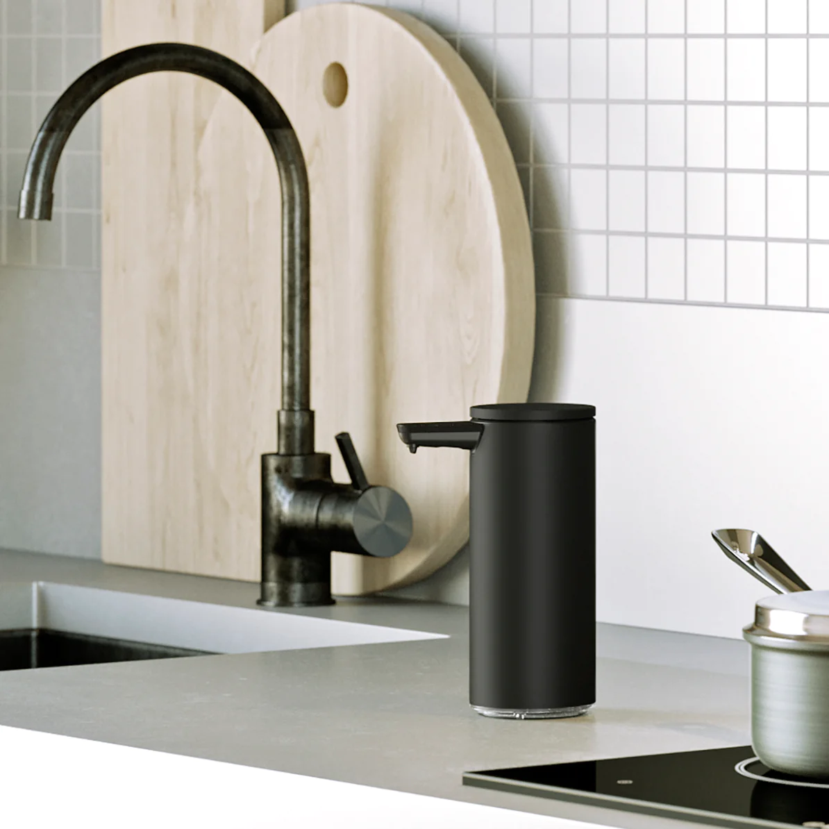 simplehuman-sensor-zeepdispenser-026l-zwart