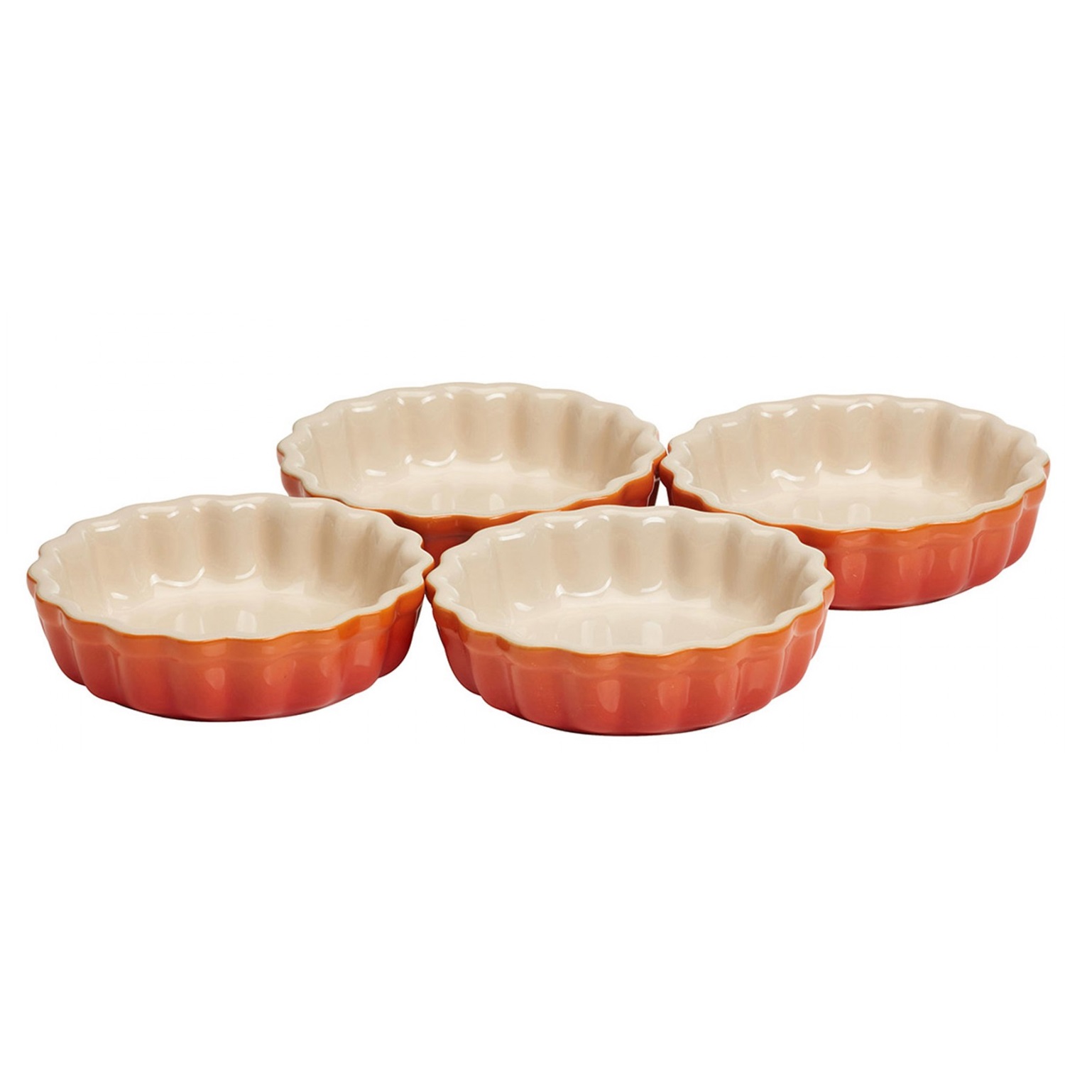 le-creuset-mini-tartelette-en-quichevormenset-4-delig-oranjerood