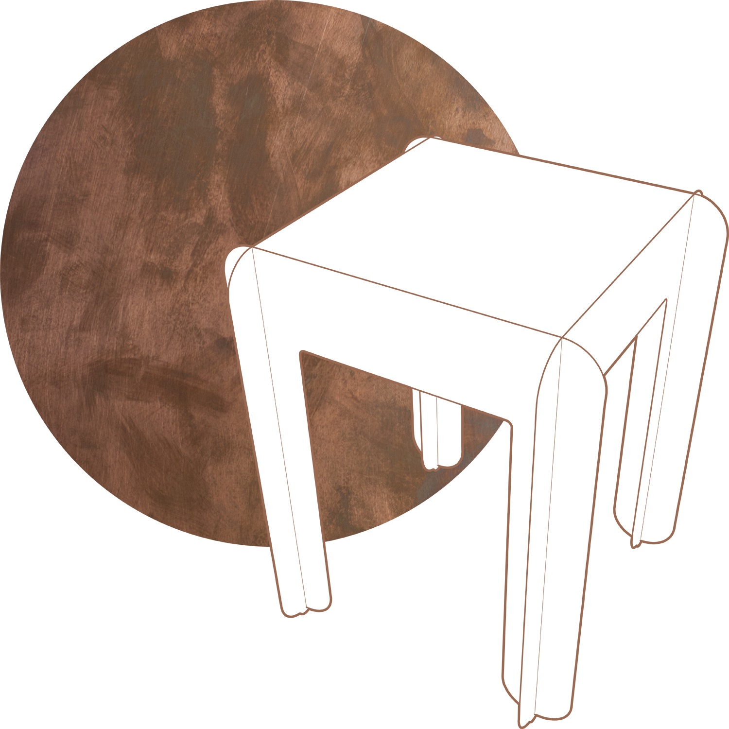 modubilo-tafel-met-copper-blad-75cm