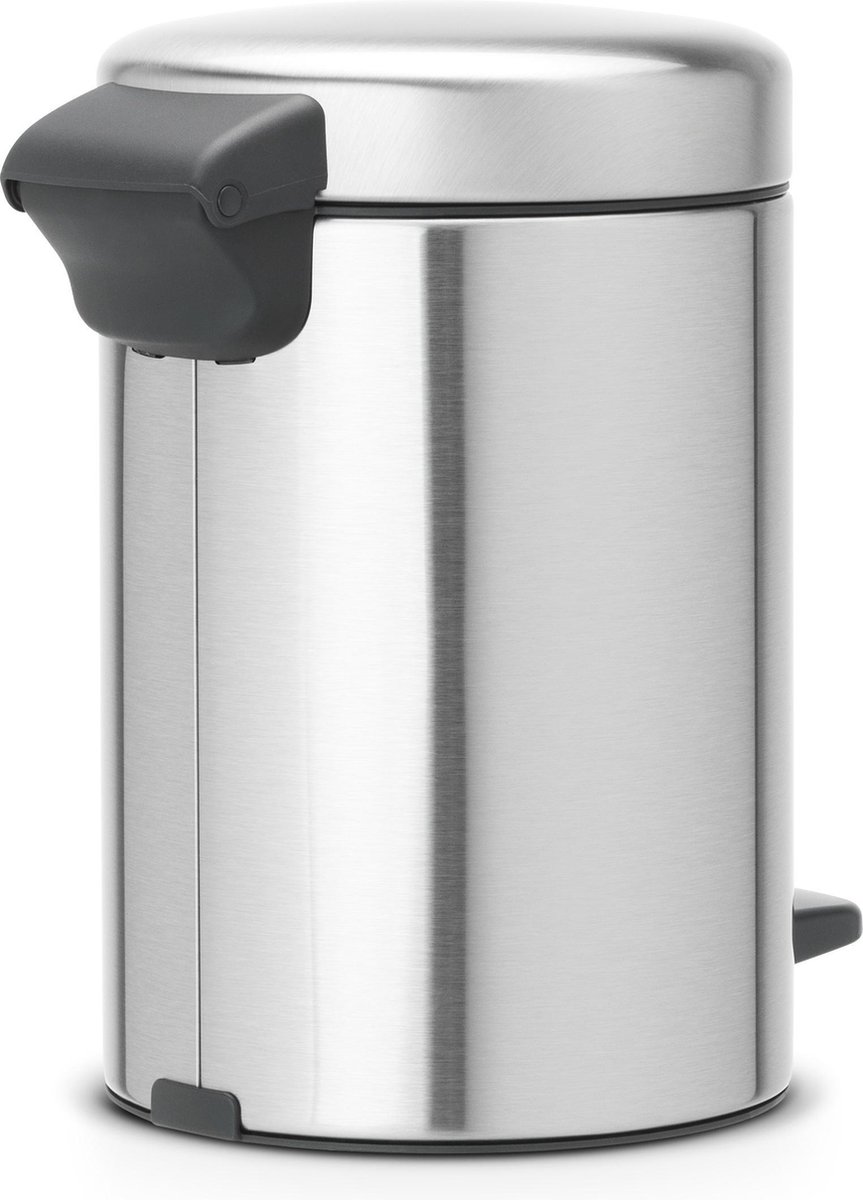 brabantia-newicon-pedaalemmer-3l-matt-steel