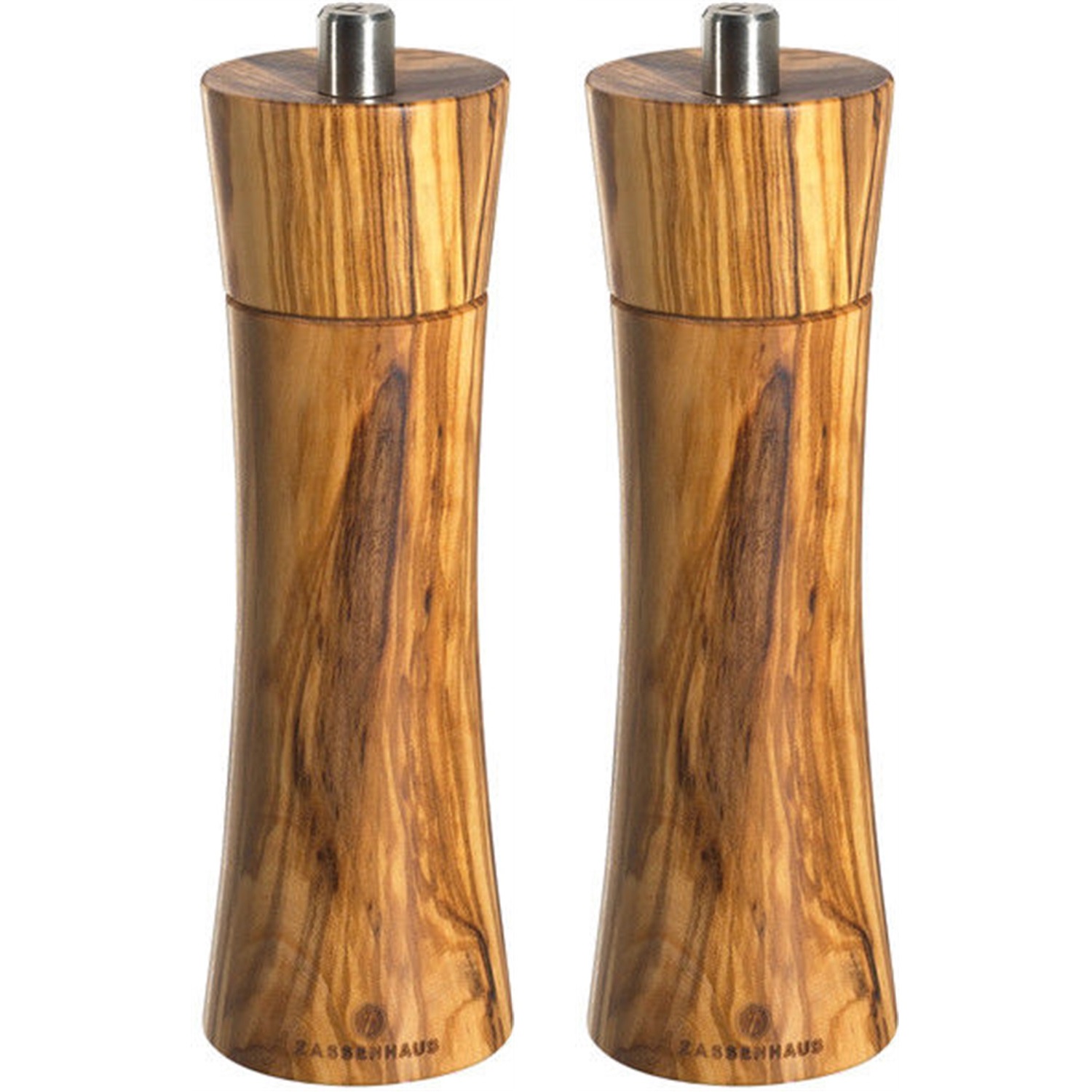 zassenhaus frankfurt peper zoutmolenset 18cm olijfhout