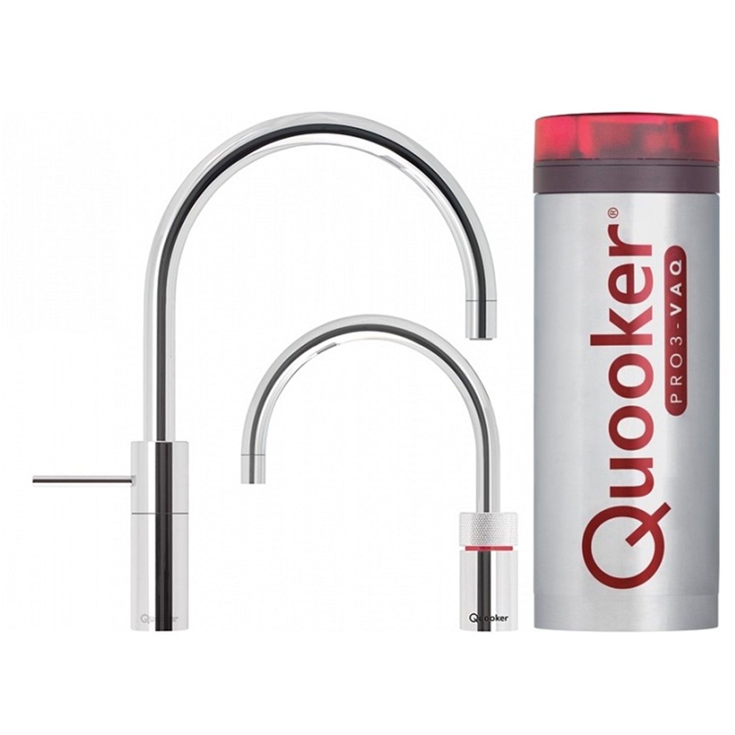quooker nordic round twintaps kokendwaterkraan met pro3 vaq reservoir 3nrchrtt chroom