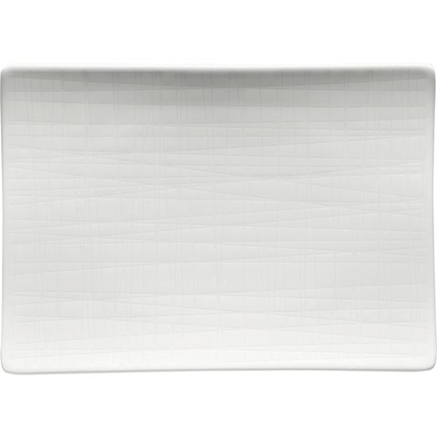 rosenthal mesh rechthoekige schaal 18x13cm wit