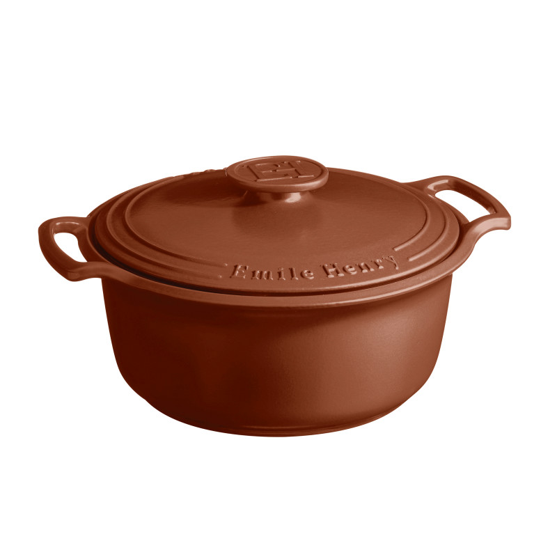 emile henry keramische braadpan 30cm sienna red