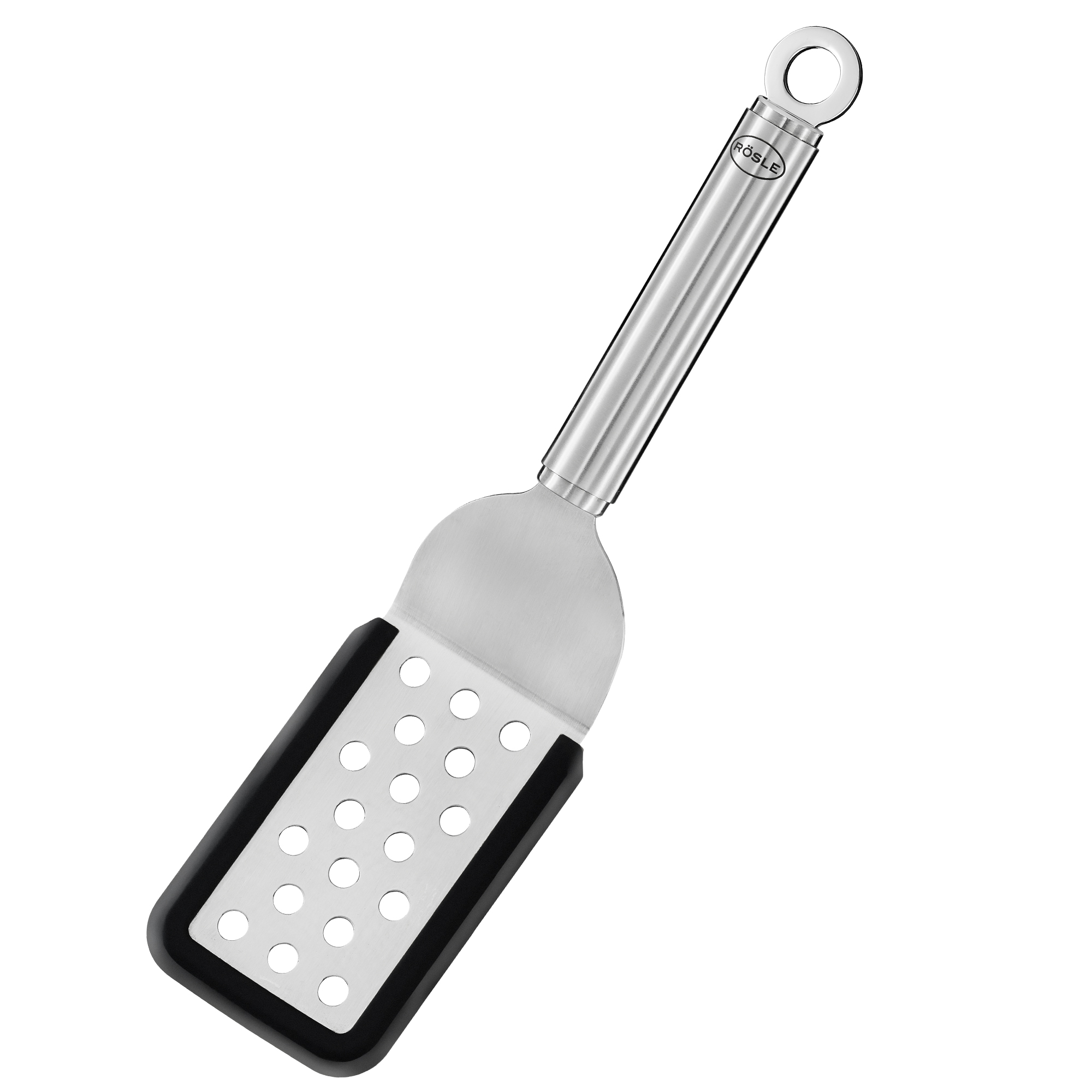 rosle silicone series gebogen spatel 26cm geperforeerd