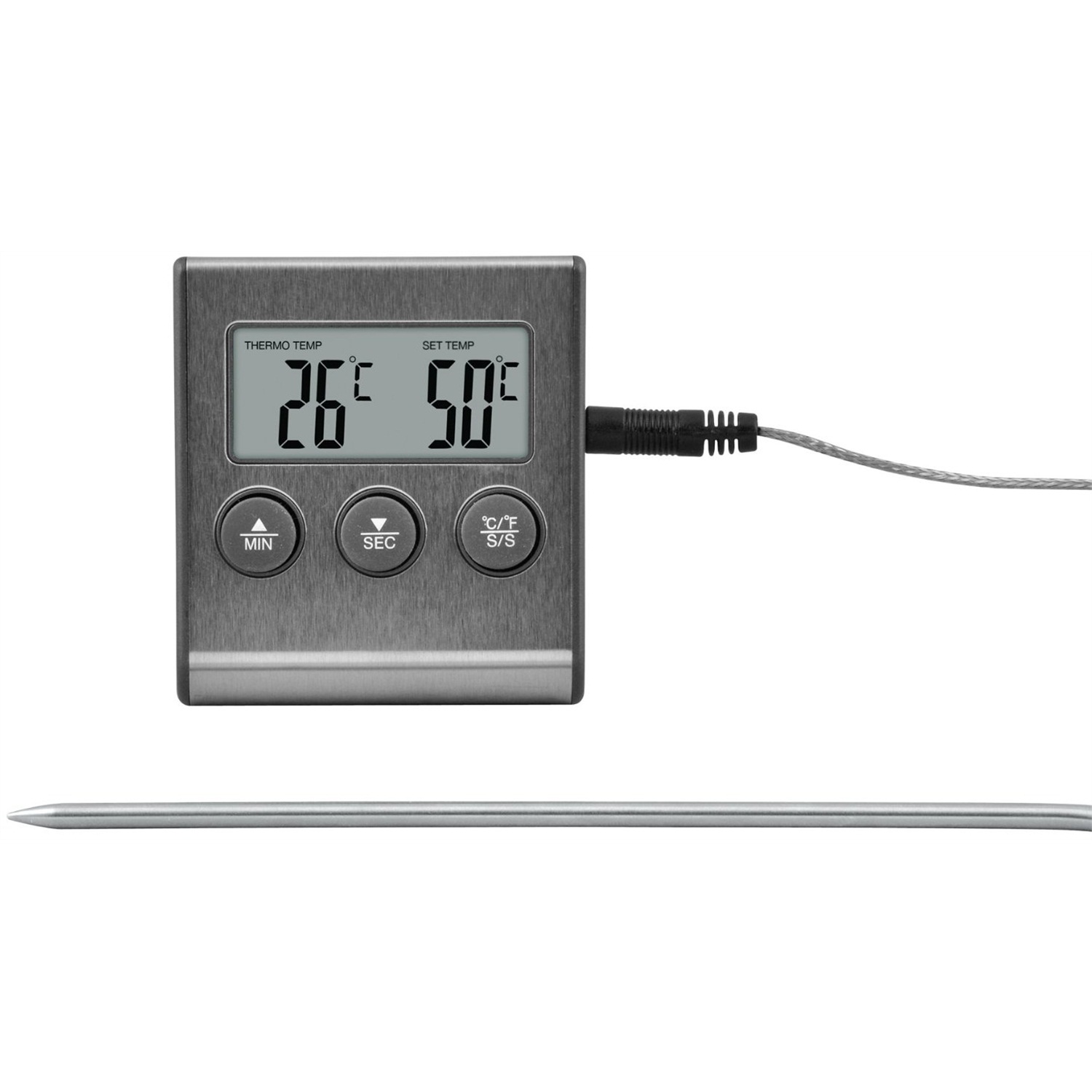 kookpunt day digitale thermometer grijs