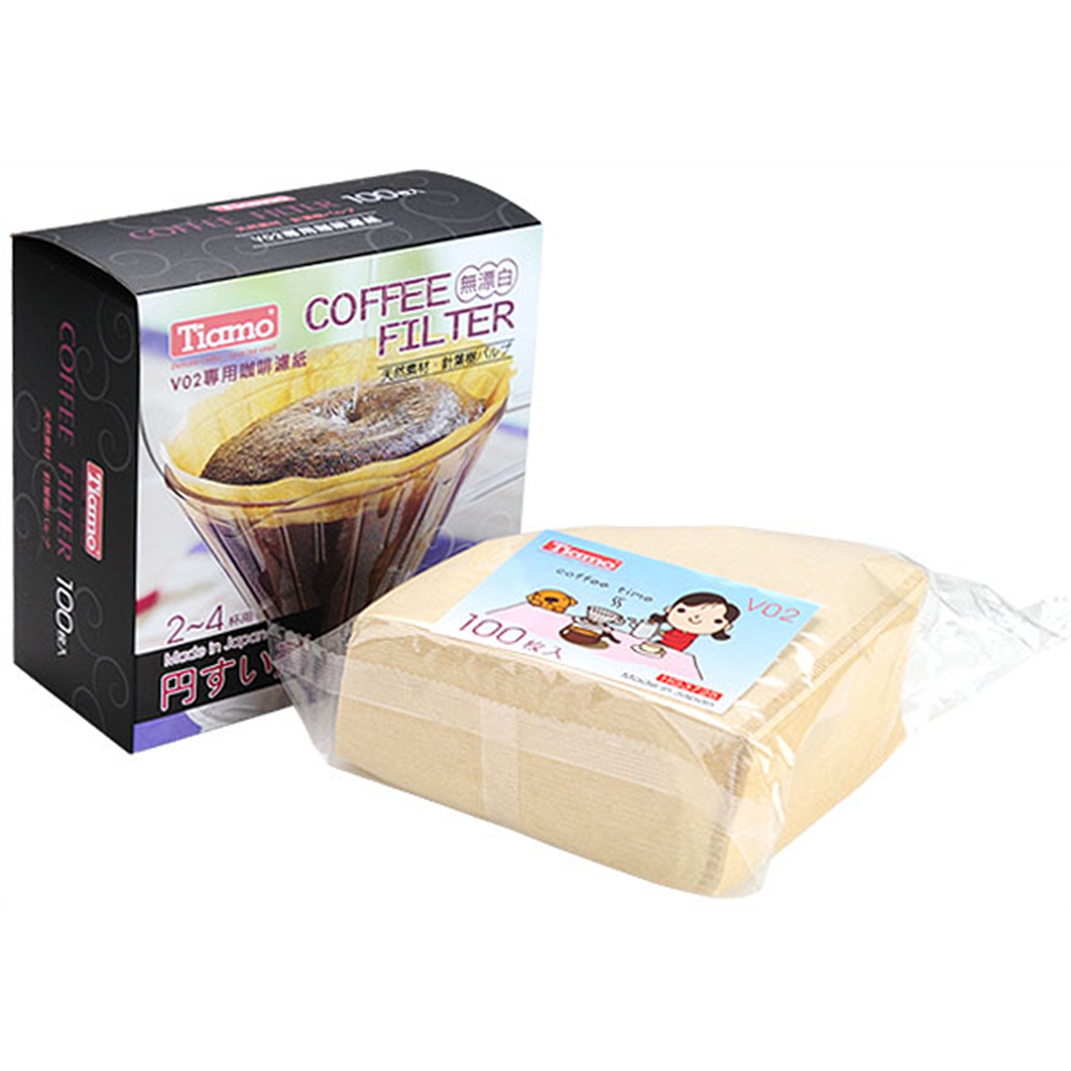 tiamo-ongebkleekte-koffiefilters-100-stuks