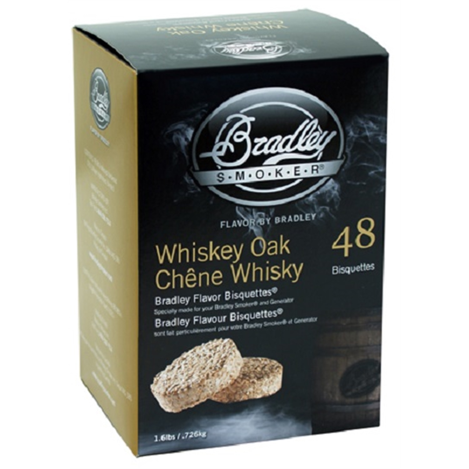 bradley smoker whisky aromabisquetten 120 stuks eikenhout