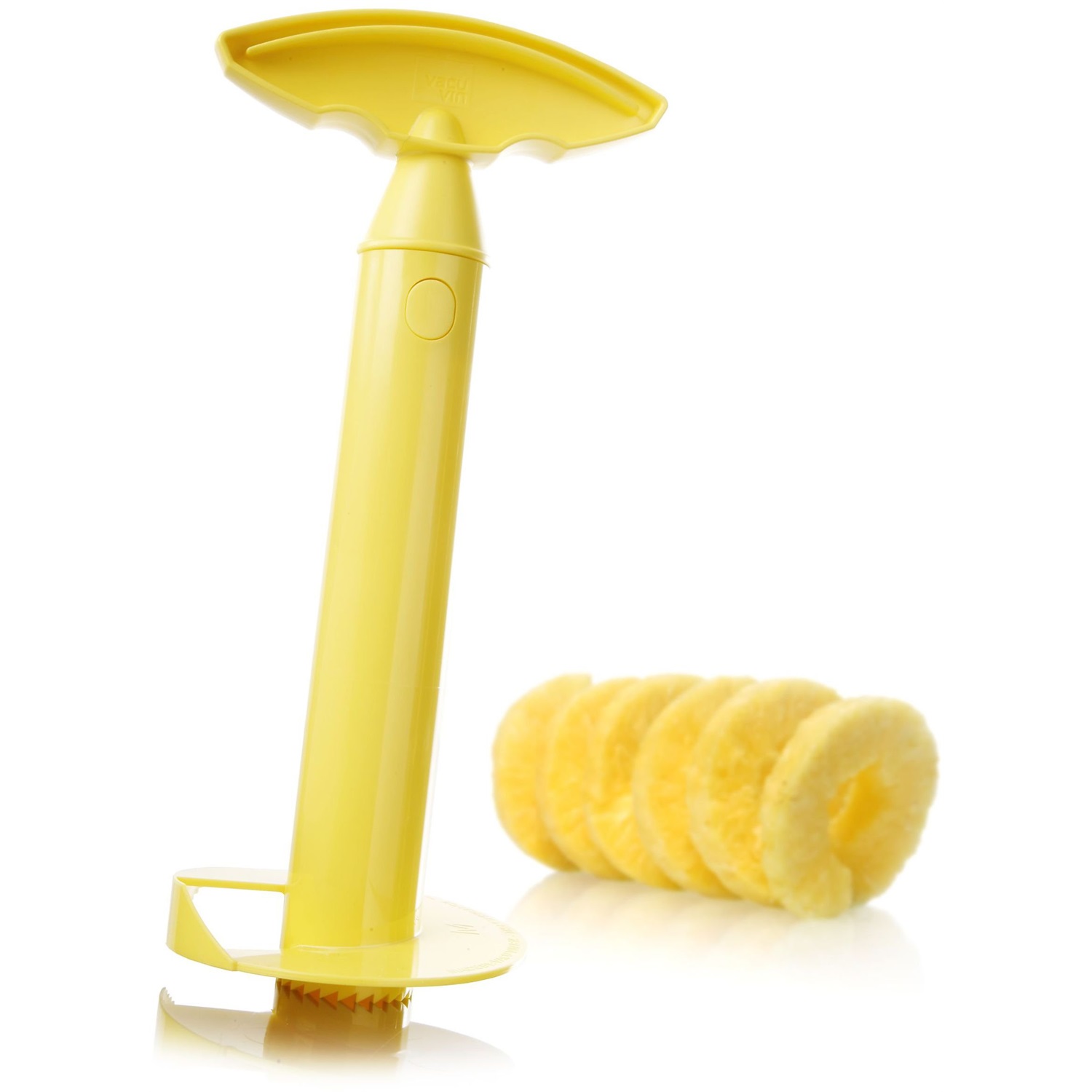 vacuvin-ananassnijder-geel