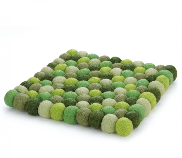 cilio-lana-vilten-onderzetter-vierkant-21cm-groen