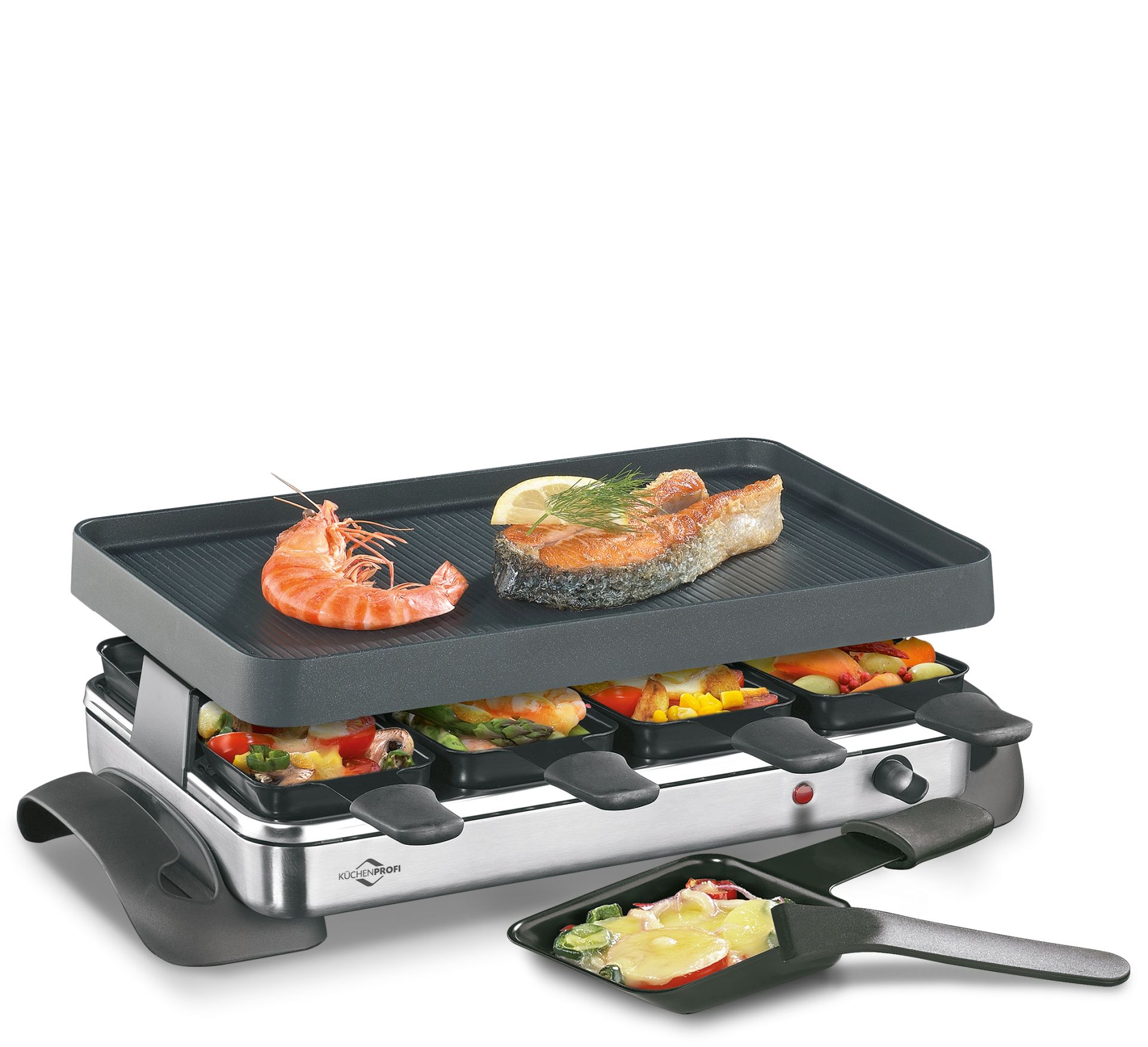 küchenprofi-grande-raclette,-8-persoons-rvs