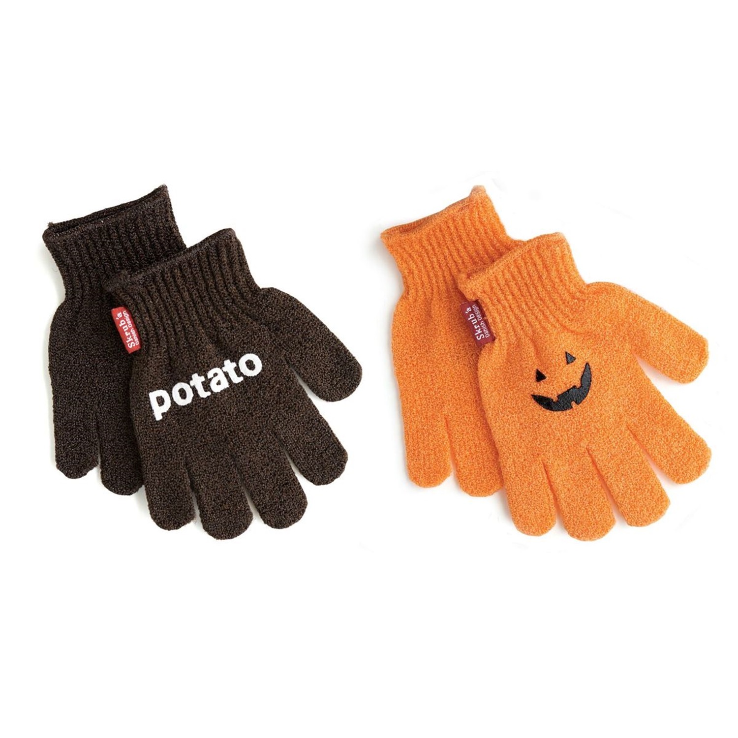 skruba-kids-scrubhandschoen-voor-groenten-oranje