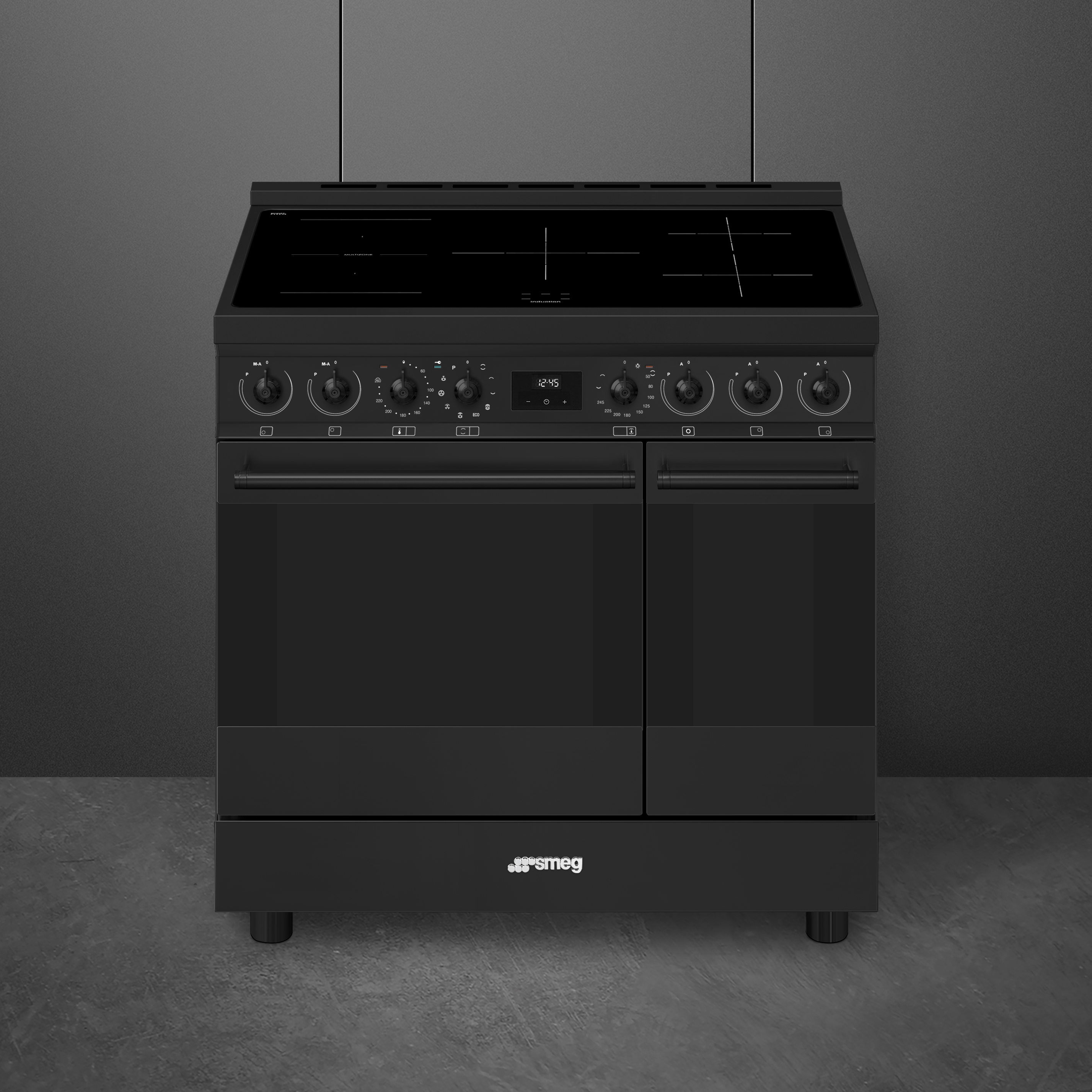 smeg-classici-sinfonia-inductiefornuis-c92ipn2-90cm-mat-zwart