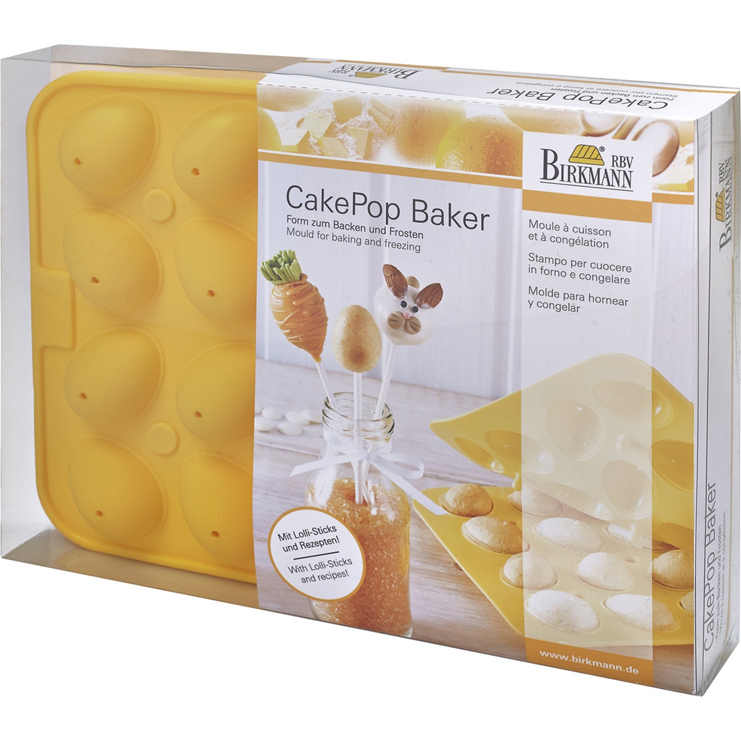 birkmann cakepopmaker pasen 20 vaks geel